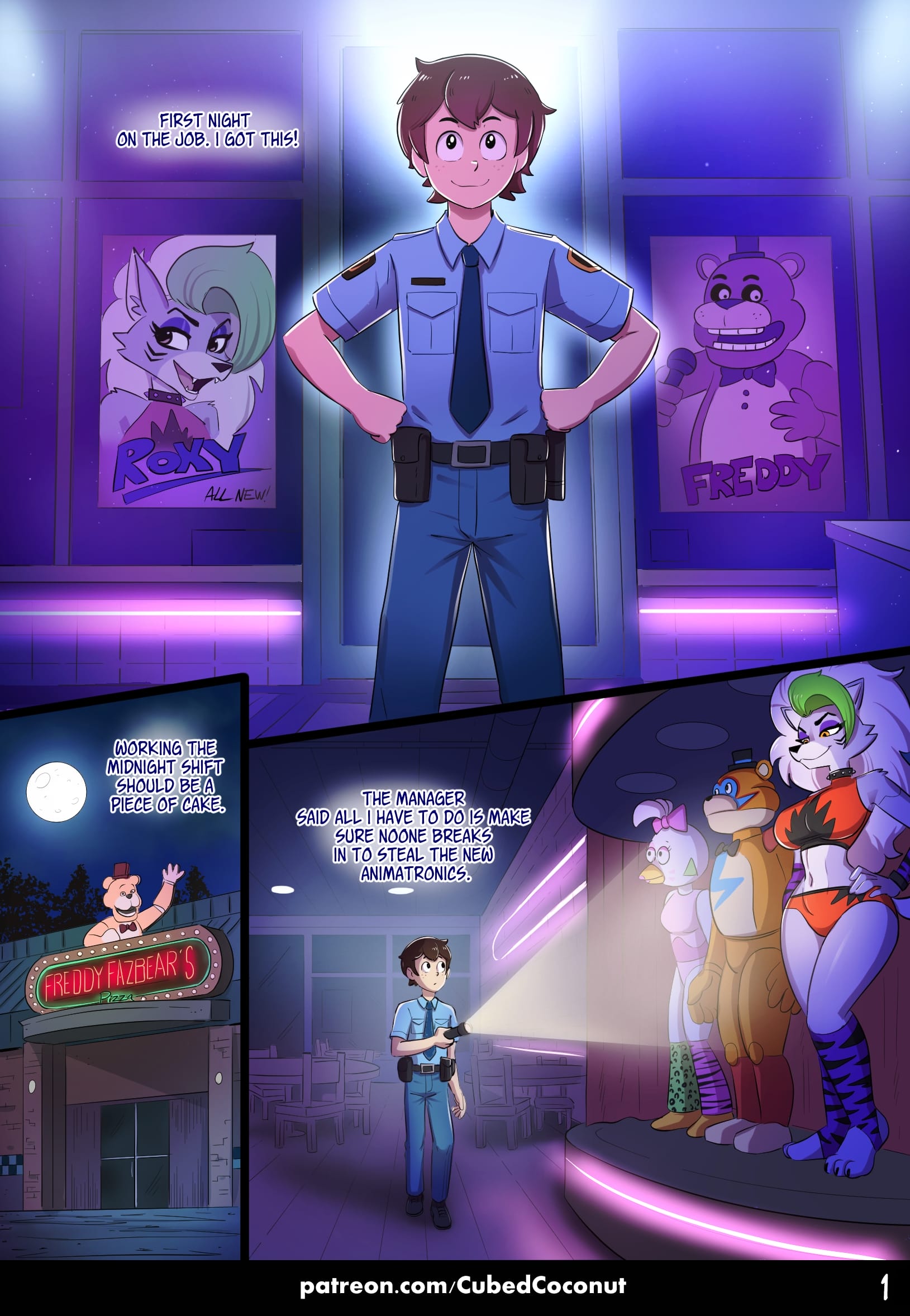 Roxy After Dark Audio Porn Comic (Five Nights at Freddy’s) [CubedCoconut] 1 . Roxy After Dark - Chapter 1 (Five Nights at Freddy's) [CubedCoconut] – page 3