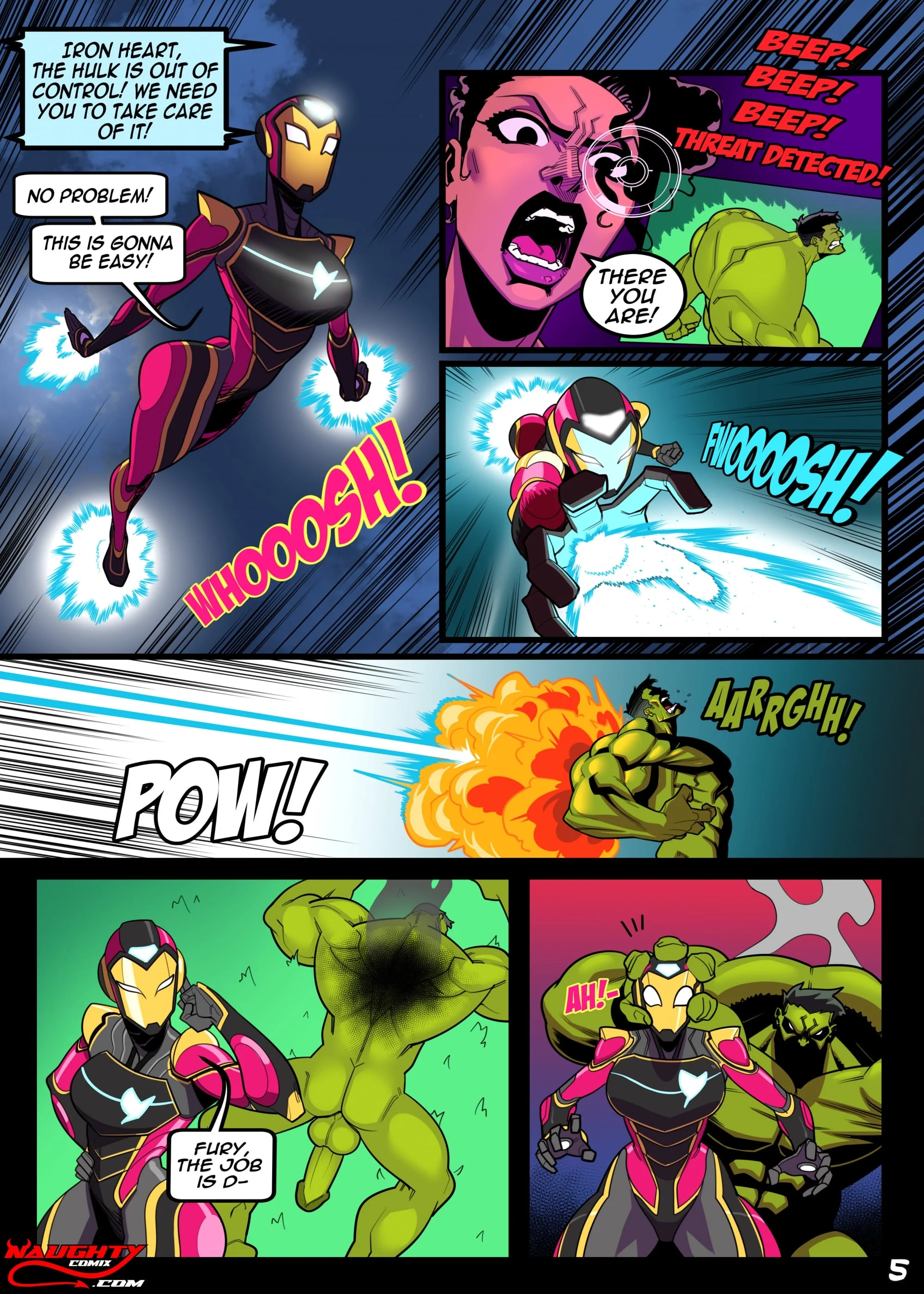 The Insatiable Hulk (The Avengers) [NaughtyComix] 1 . The Insatiable Hulk - Chapter 1 (The Avengers) [NaughtyComix] – page 5