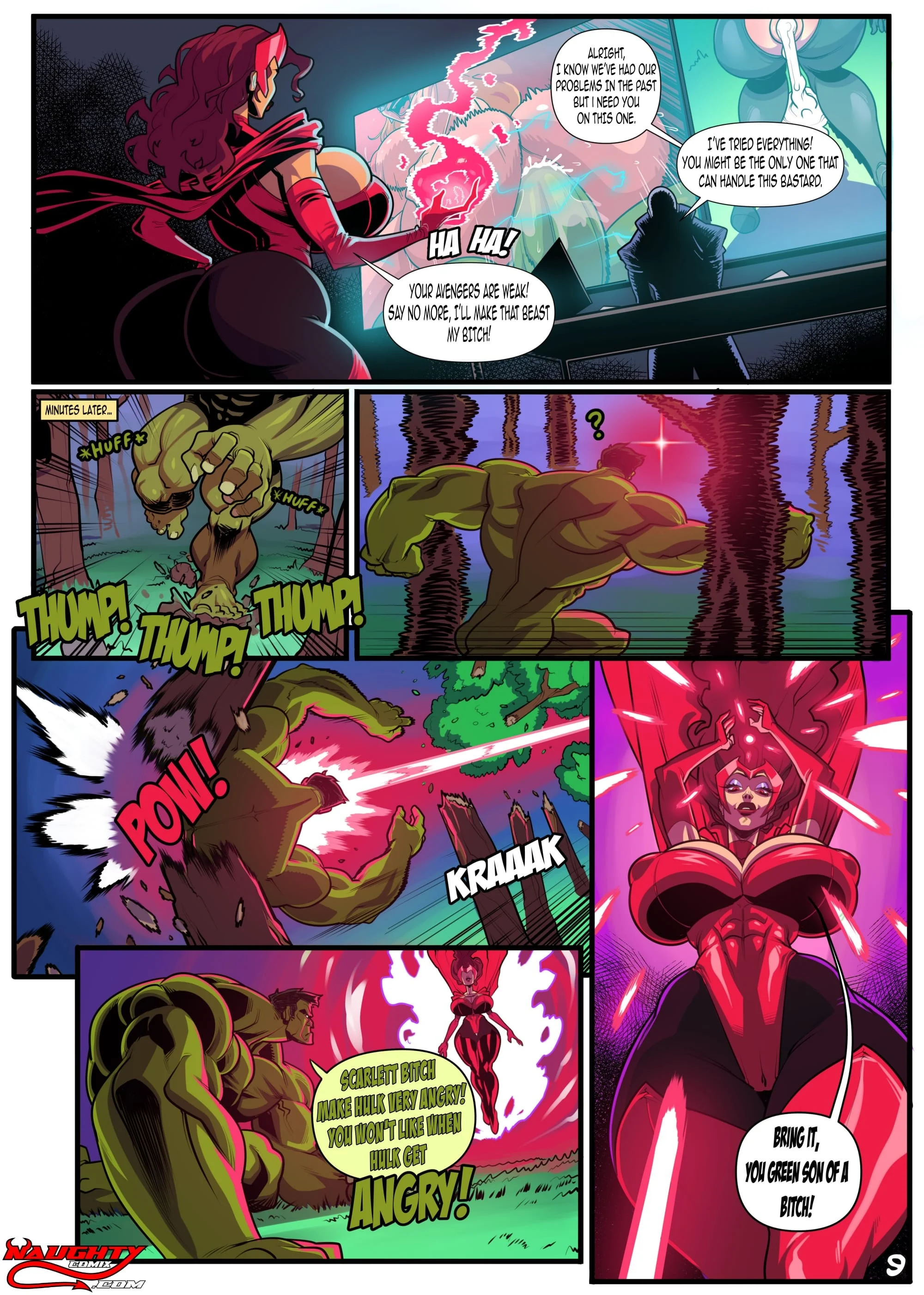 The Insatiable Hulk (The Avengers) [NaughtyComix] 1 . The Insatiable Hulk - Chapter 1 (The Avengers) [NaughtyComix] – page 9