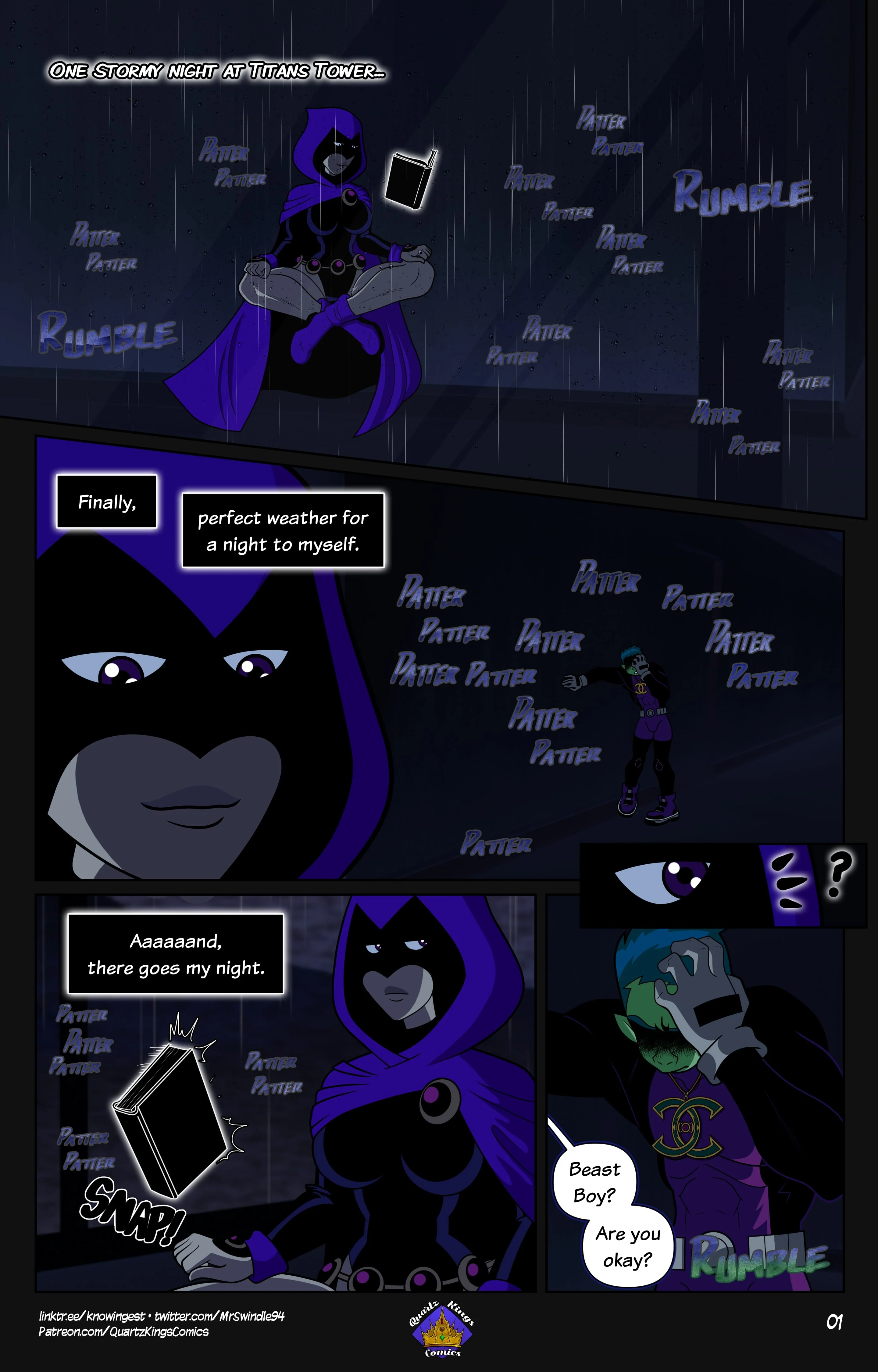 Primal Urges (Teen Titans) [Quartz Kings Comics] 1 . Primal Urges - Chapter 1 (Teen Titans) [Quartz Kings Comics] – page 2
