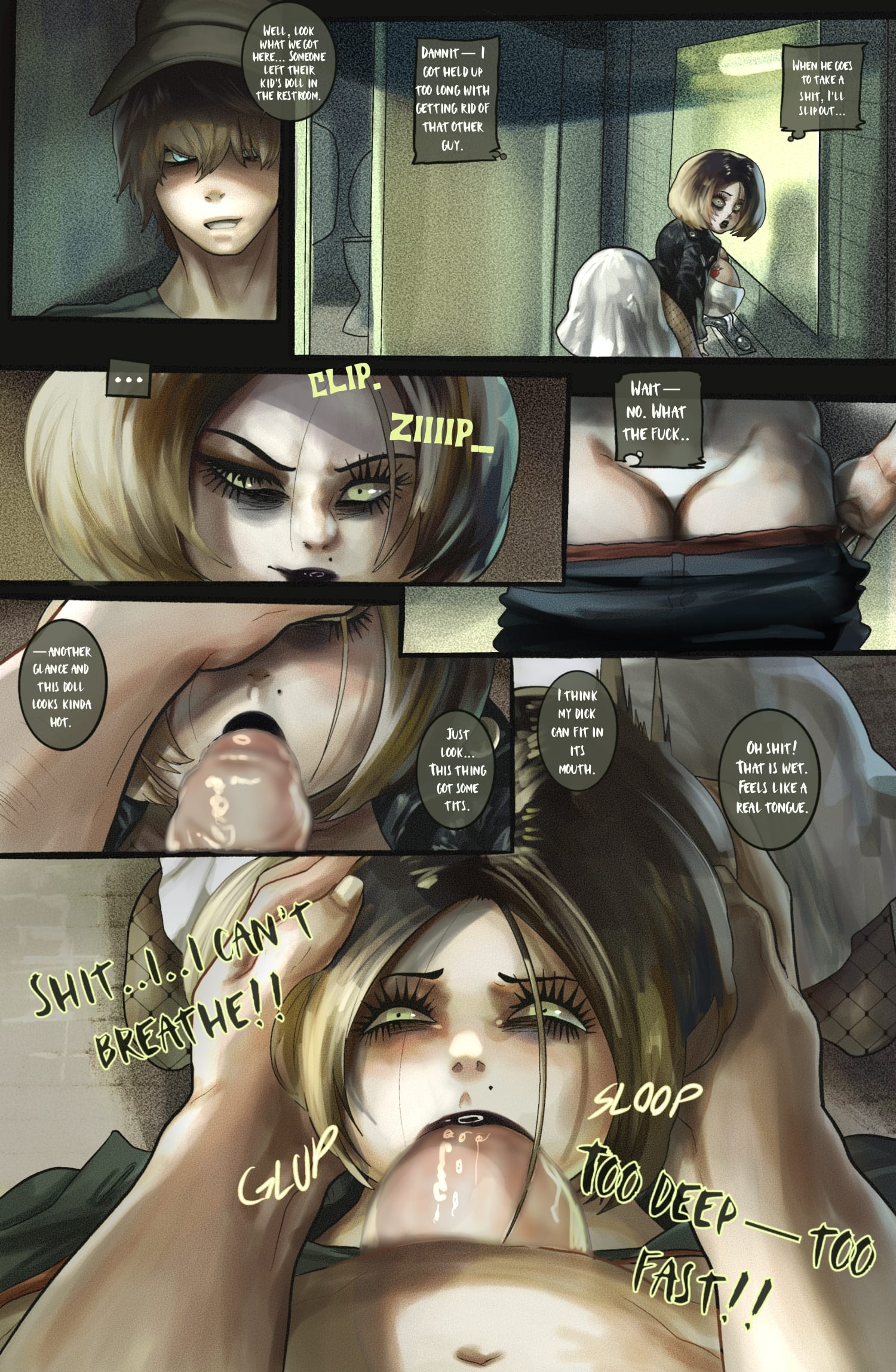 Tiffany And A Trucker (Child’s Play) [Noblood] 2 . Restroom Doll - Chapter 2 (Child's Play) [Noblood] – page 9