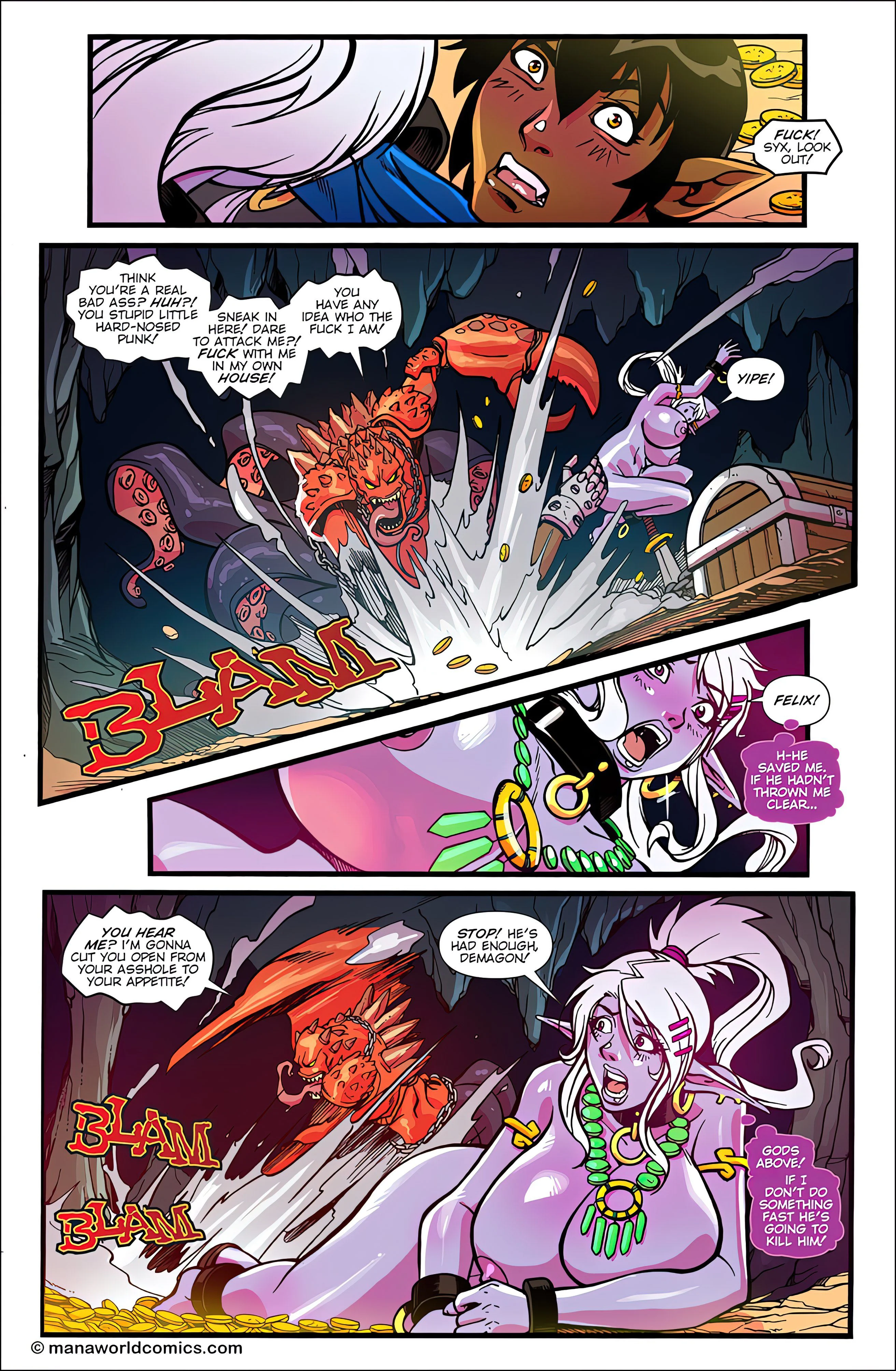 Main Comic Series [Mana World] 11 . Blood In The Water - Chapter 11 [Mana World] – page 10