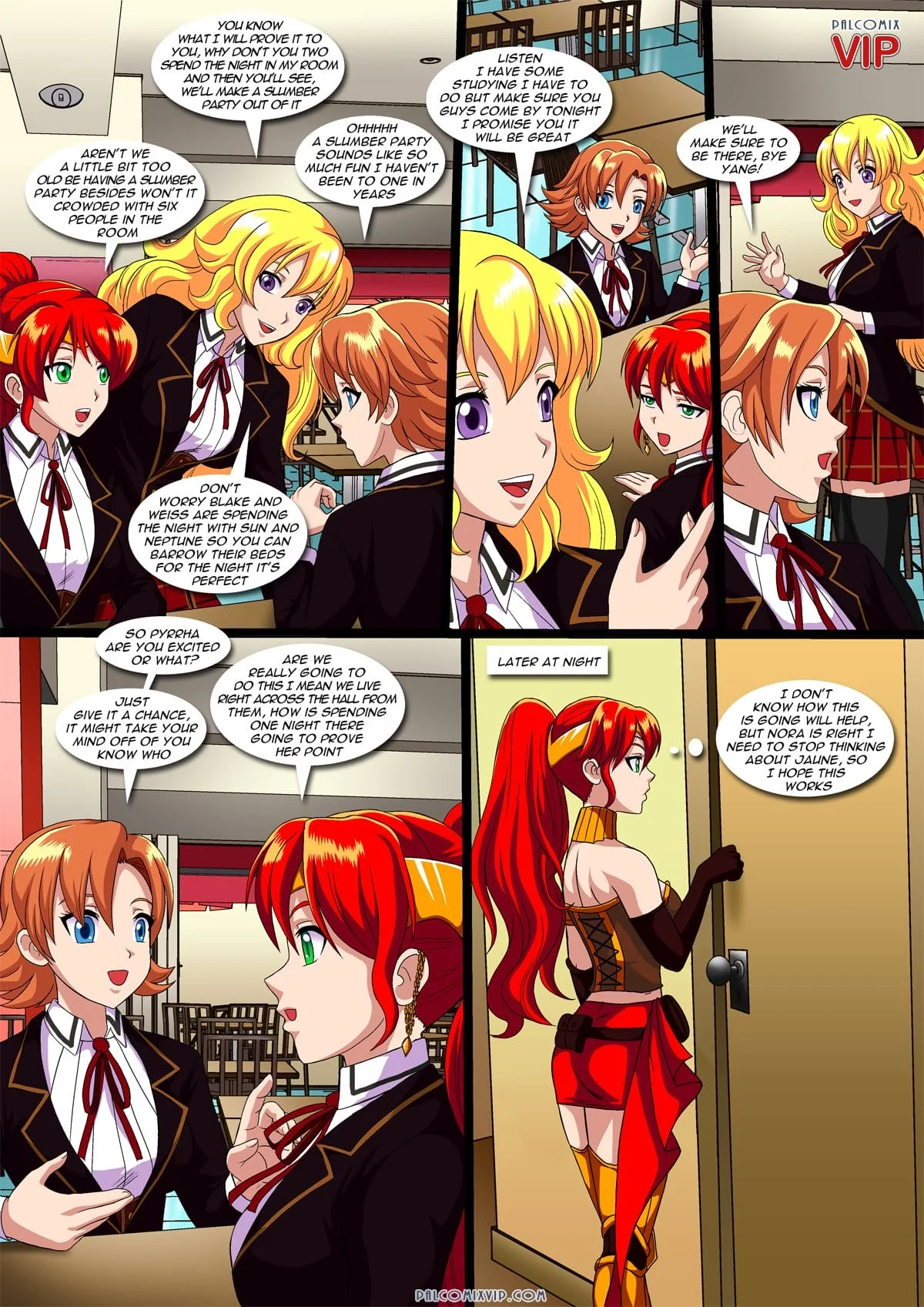 Girls Only Slumber Party (RWBY) [Palcomix] 1 . Girls Only Slumber Party - Chapter 1 (RWBY) [Palcomix] – page 4