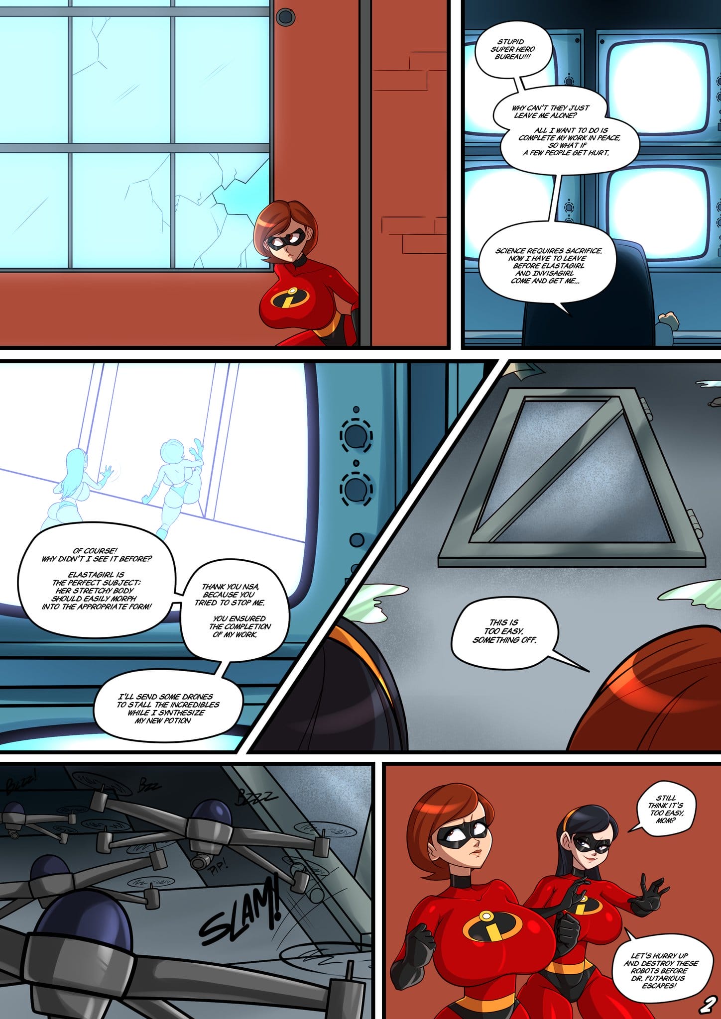 Incestibles: Helen's Stretchy Situation (The Incredibles) [Parvad] 1 . Incestibles: Helen's Stretchy Situation - Chapter 1 (The Incredibles) [Parvad] – page 3