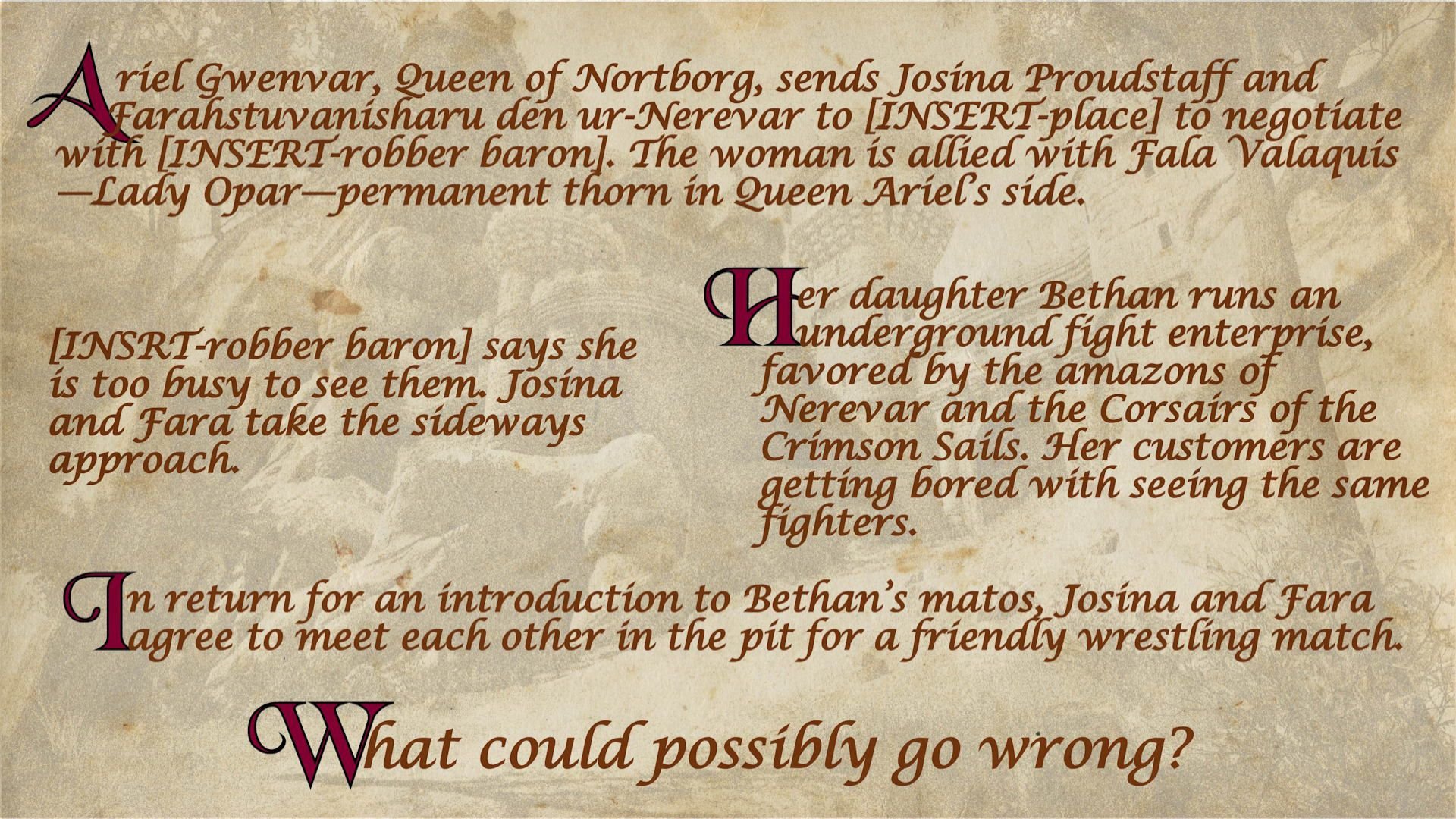 Tales Of Hylore [SquarePeg3D] 3 . Tales Of Hylore - Chapter 3 - Trading Blows - Text [SquarePeg3D] – page 2