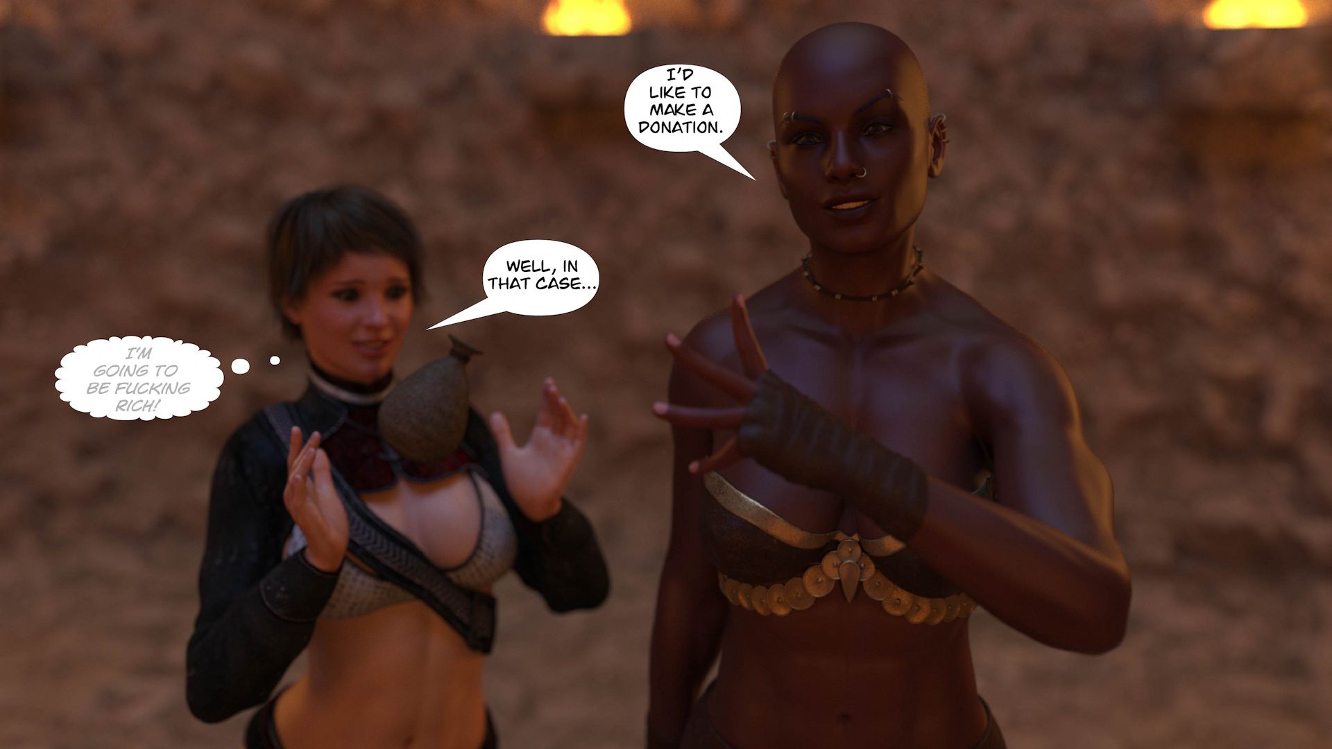 Tales Of Hylore [SquarePeg3D] 3 . Tales Of Hylore - Chapter 3 - Trading Blows - Text [SquarePeg3D] – page 57