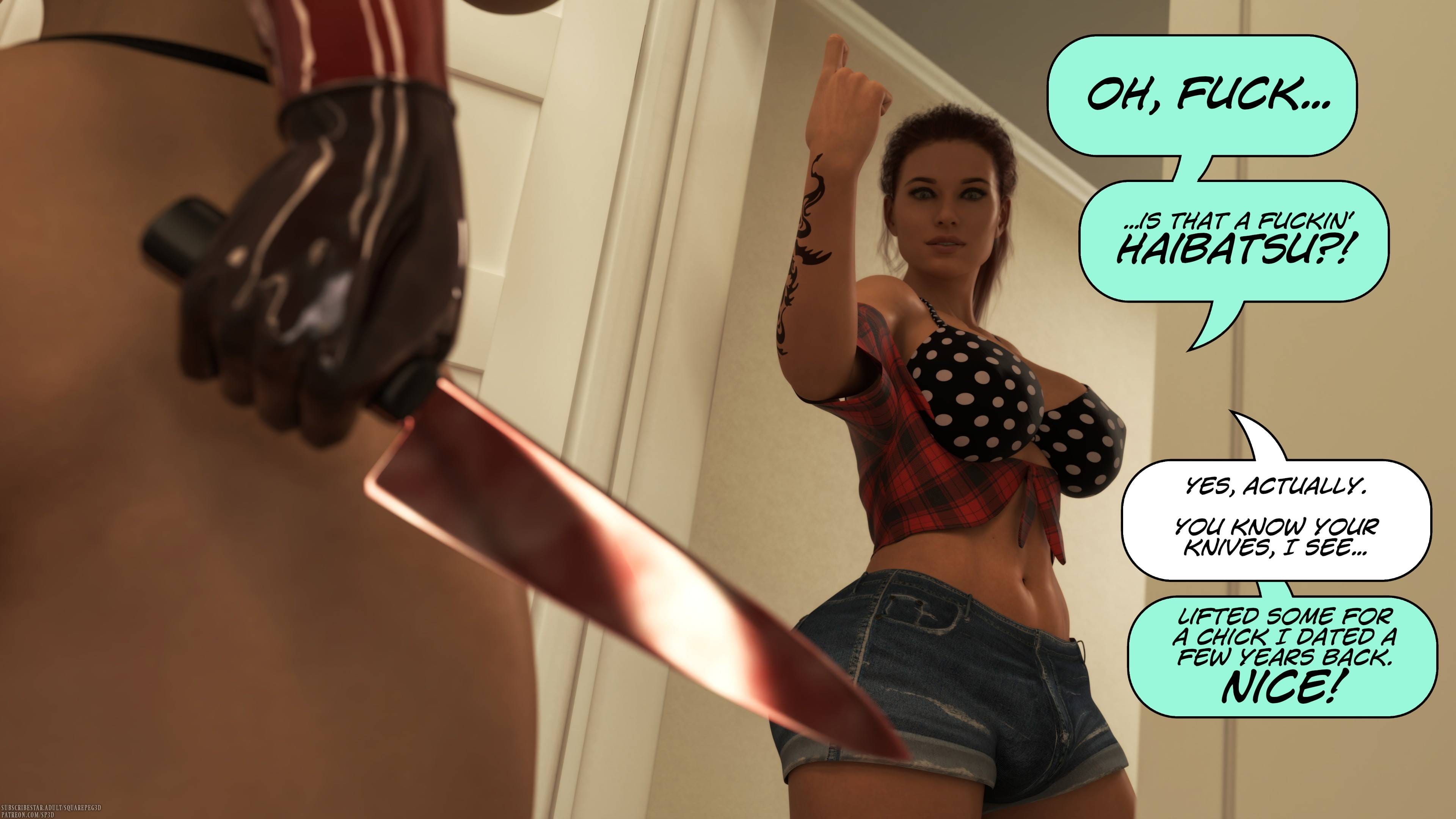 Bates And The Bitch [SquarePeg3D] 1 . Bates And The Bitch - Chapter 1 [SquarePeg3D] – page 18