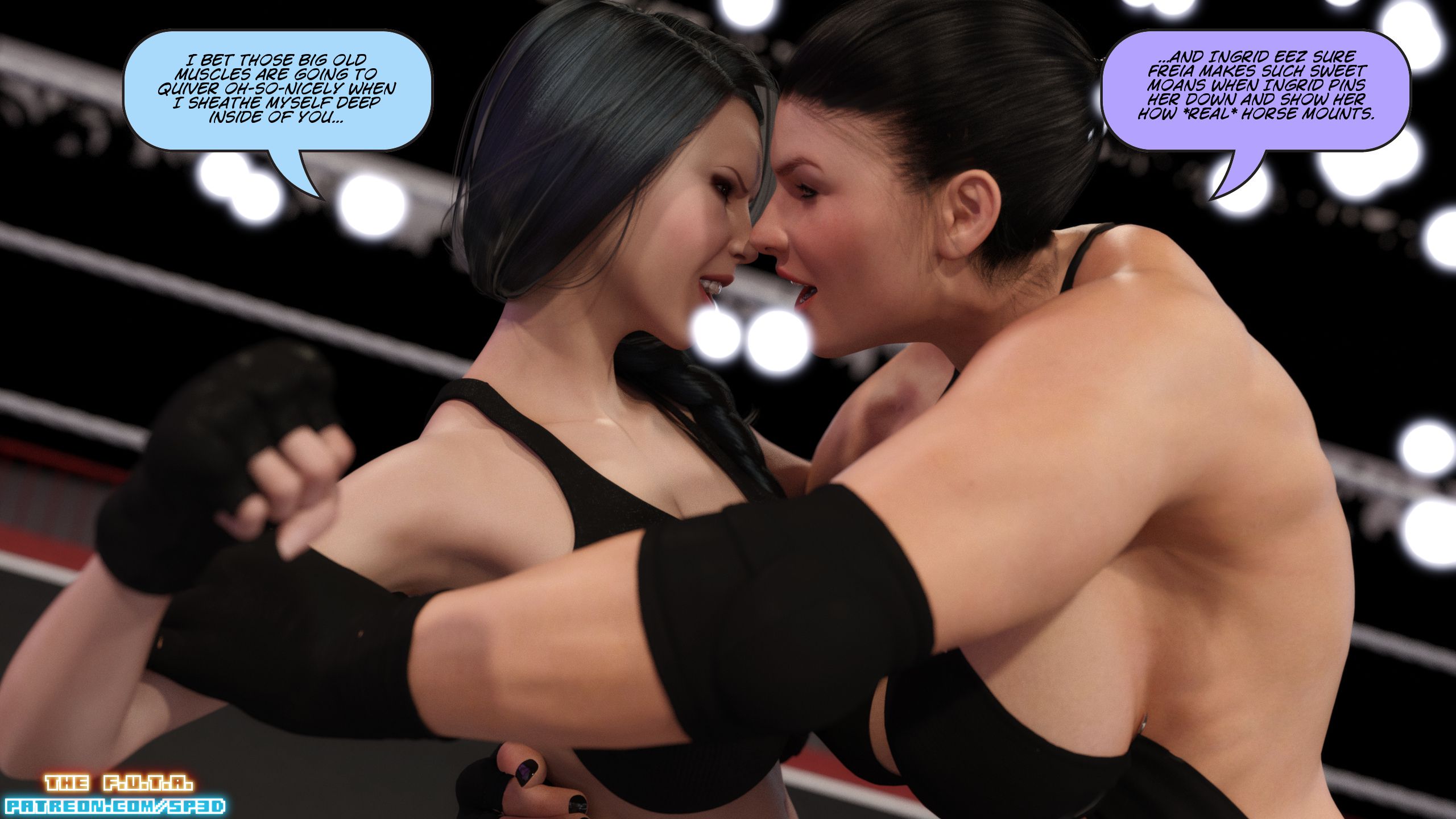 The F.U.T.A [SquarePeg3D] 12 . The F.U.T.A - Match 12 - Ingrid "The Bear" Fedorova VS Freia Stormbringer [SquarePeg3D] – page 15