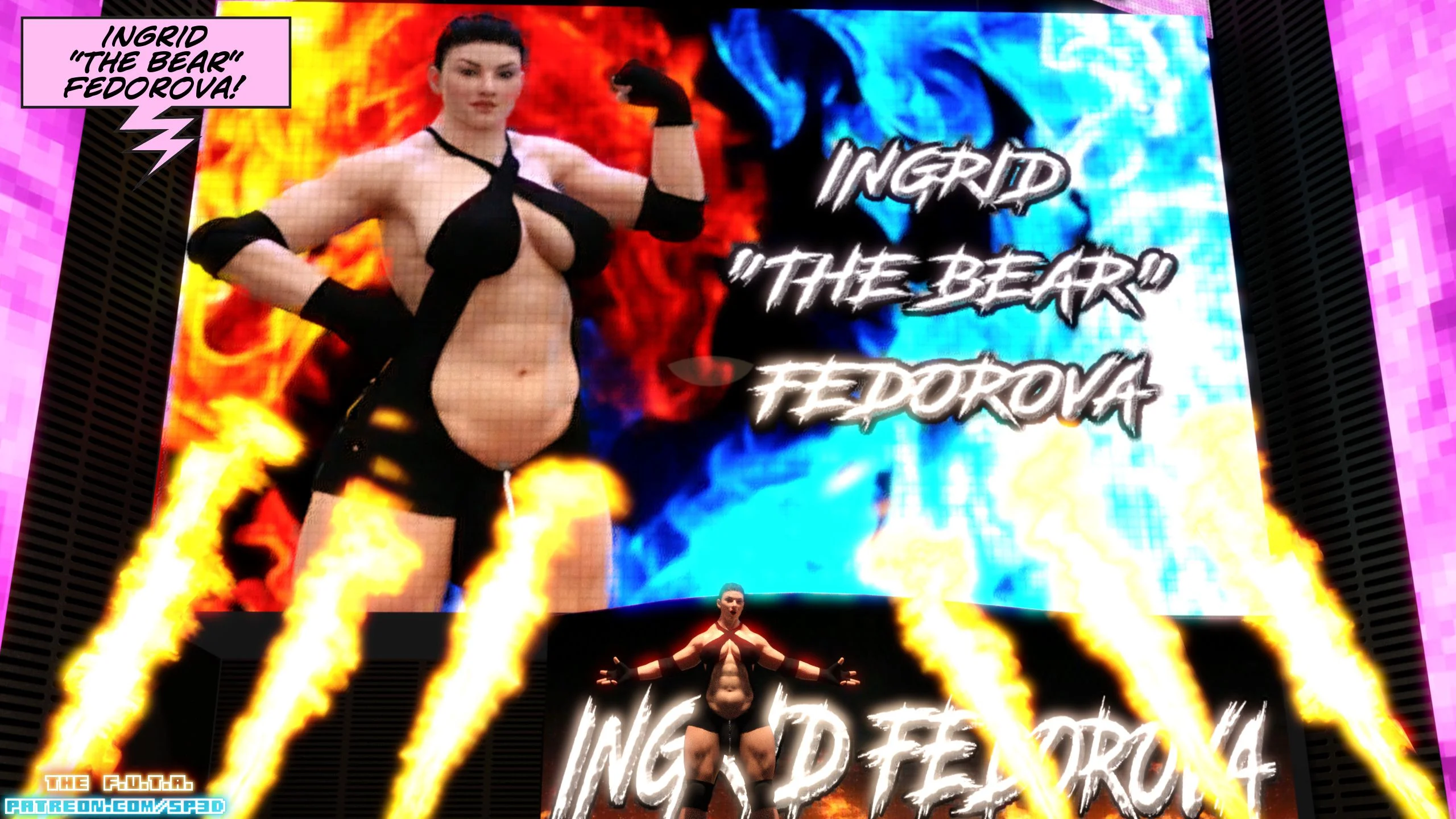 The F.U.T.A [SquarePeg3D] 12 . The F.U.T.A - Match 12 - Ingrid "The Bear" Fedorova VS Freia Stormbringer [SquarePeg3D] – page 3