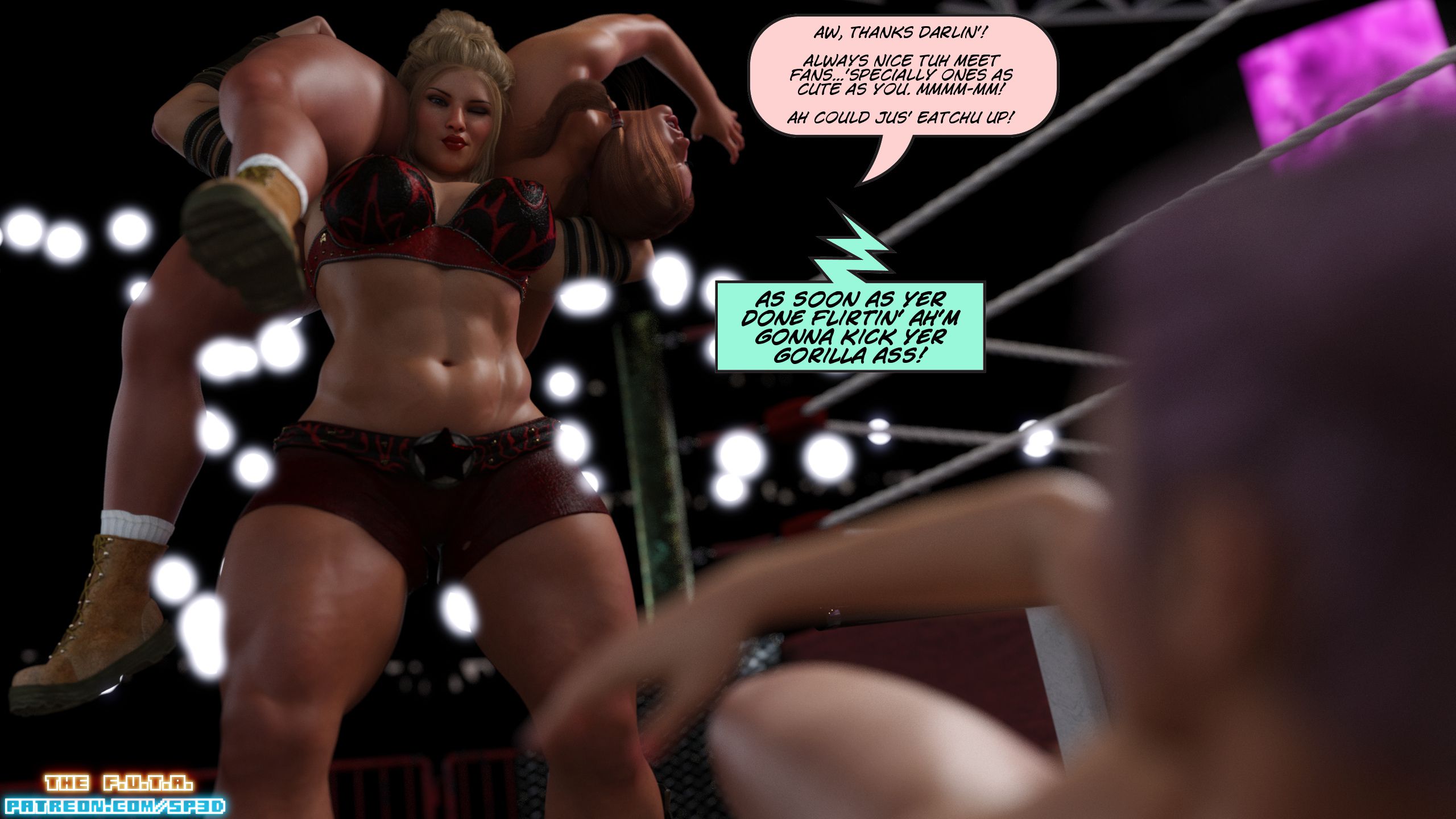 The F.U.T.A [SquarePeg3D] 12 . The F.U.T.A - Match 12 - Ingrid "The Bear" Fedorova VS Freia Stormbringer [SquarePeg3D] – page 62