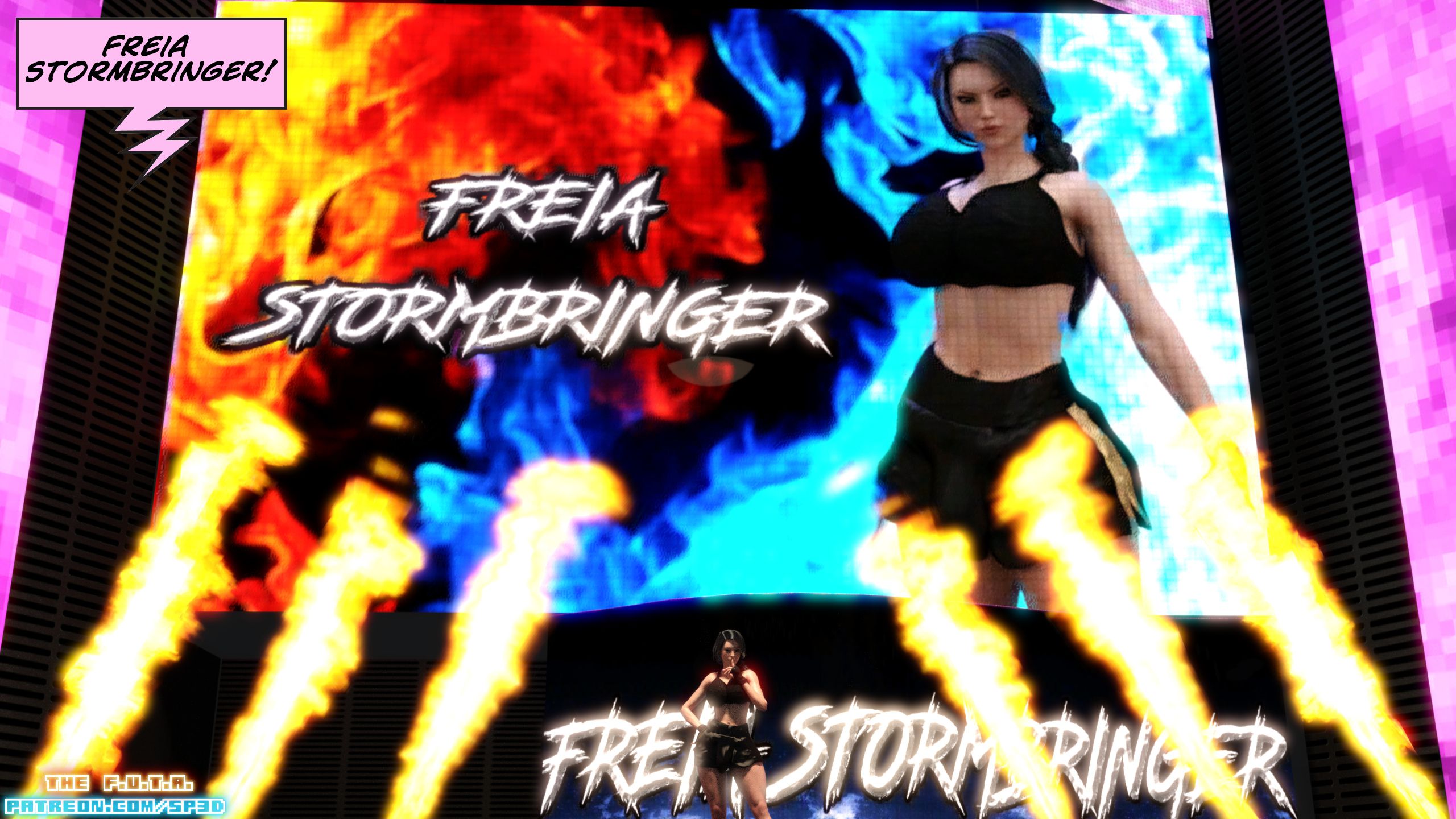 The F.U.T.A [SquarePeg3D] 12 . The F.U.T.A - Match 12 - Ingrid "The Bear" Fedorova VS Freia Stormbringer [SquarePeg3D] – page 7
