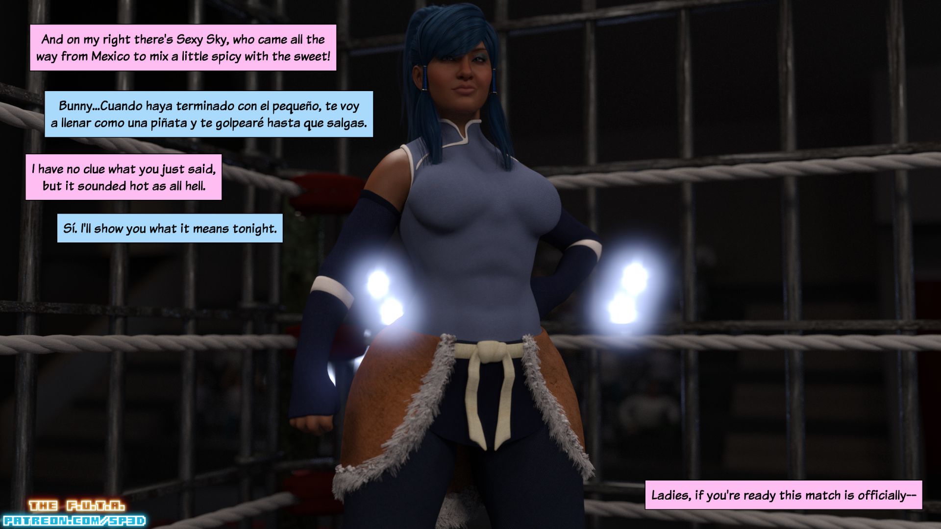 The F.U.T.A [SquarePeg3D] 5 . The F.U.T.A - Match 5 - Emiko VS Sexy Sky [SquarePeg3D] – page 4