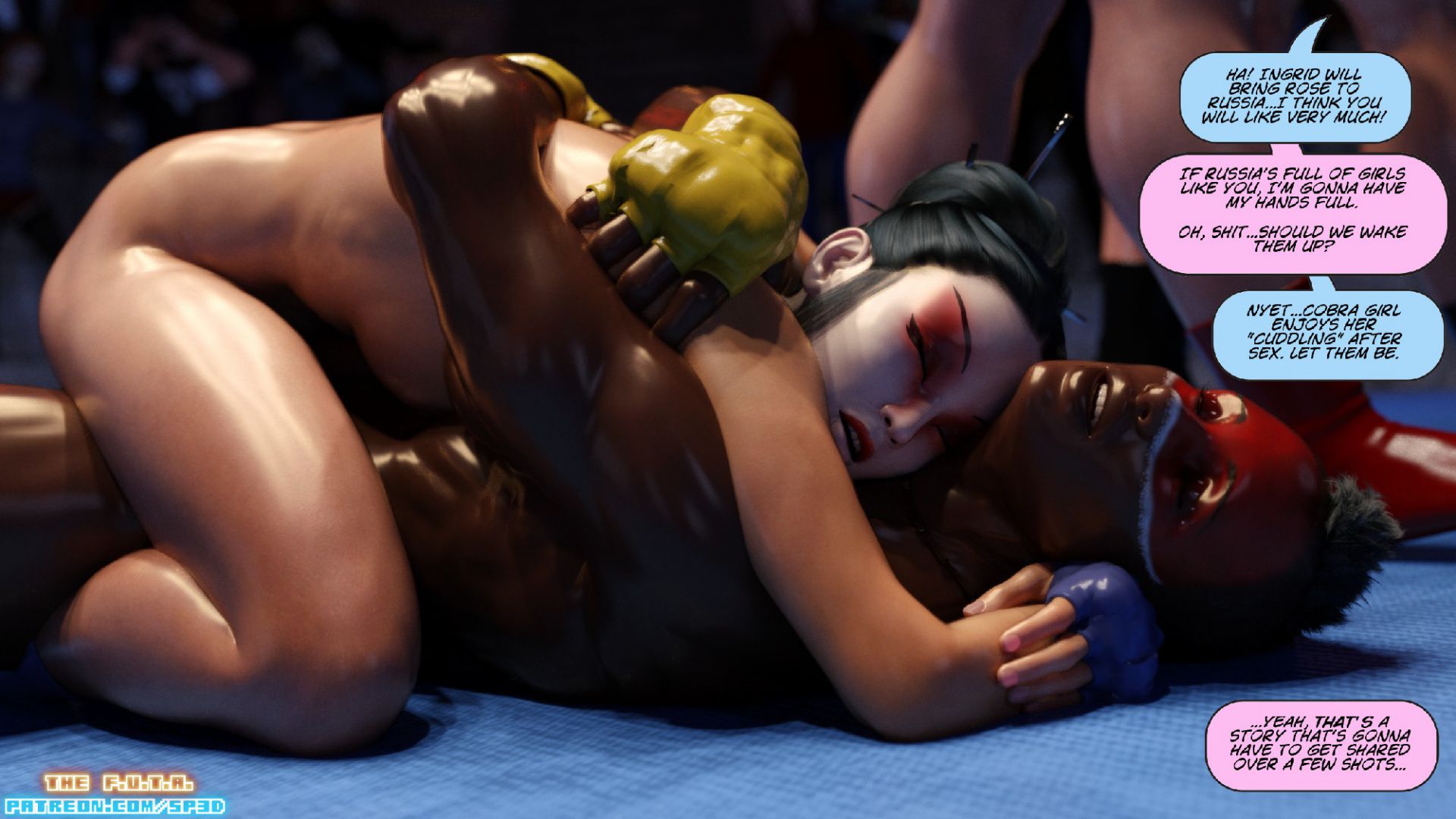 The F.U.T.A [SquarePeg3D] 10 . The F.U.T.A - Match 10 - Queen Cobra VS Ingrid "The Bear" Fedorova VS "Rosebud" Adams VS The Fox?! [SquarePeg3D] – page 85