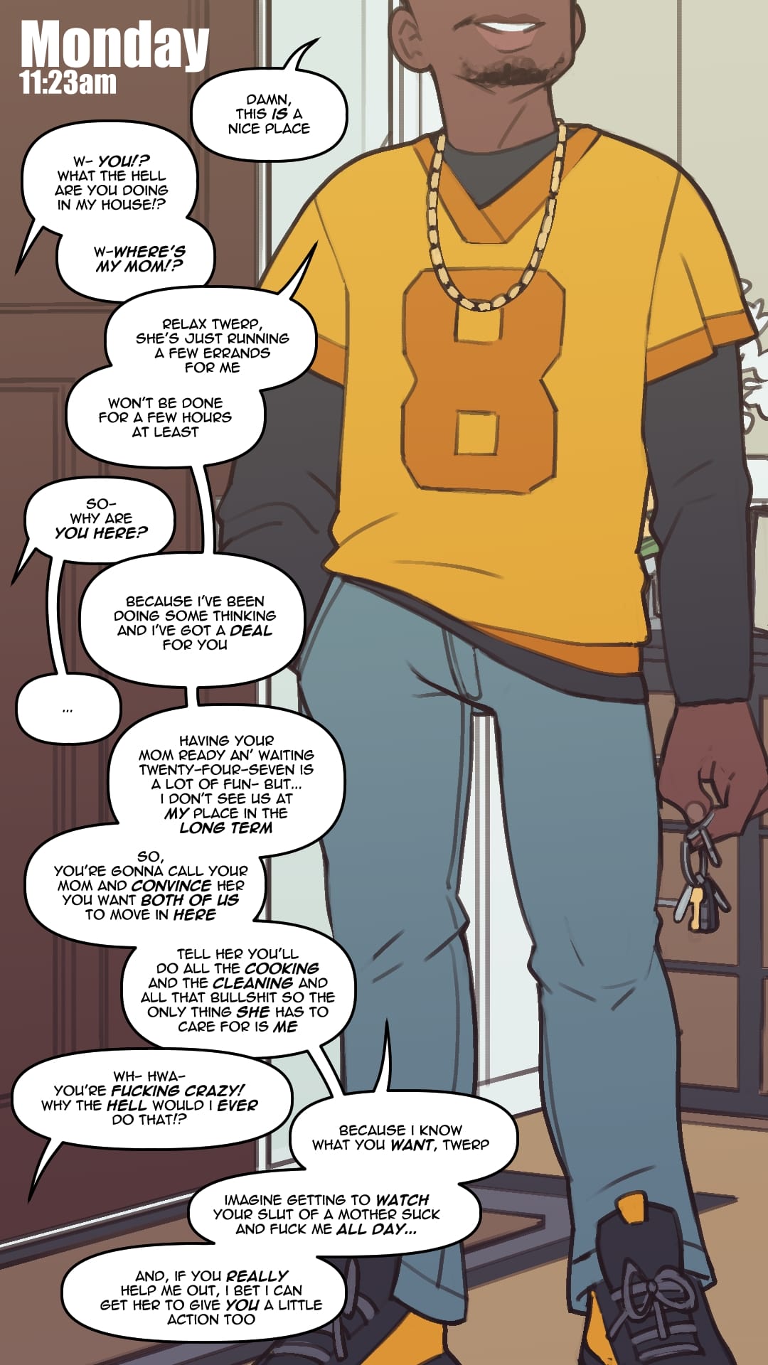 Mom deals with my bully [NotEnoughMilk] 2 . Mom deals with my bully - Chapter 2 [NotEnoughMilk] – page 1