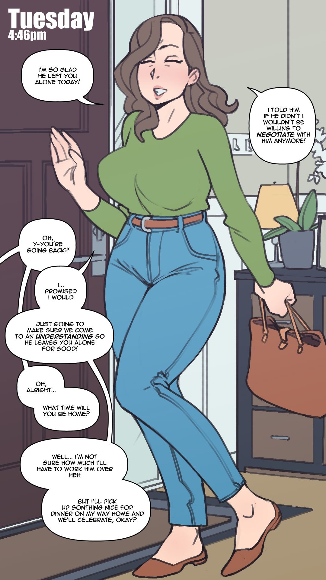Mom deals with my bully [NotEnoughMilk] 1 . Mom deals with my bully - Chapter 1 [NotEnoughMilk] – page 4