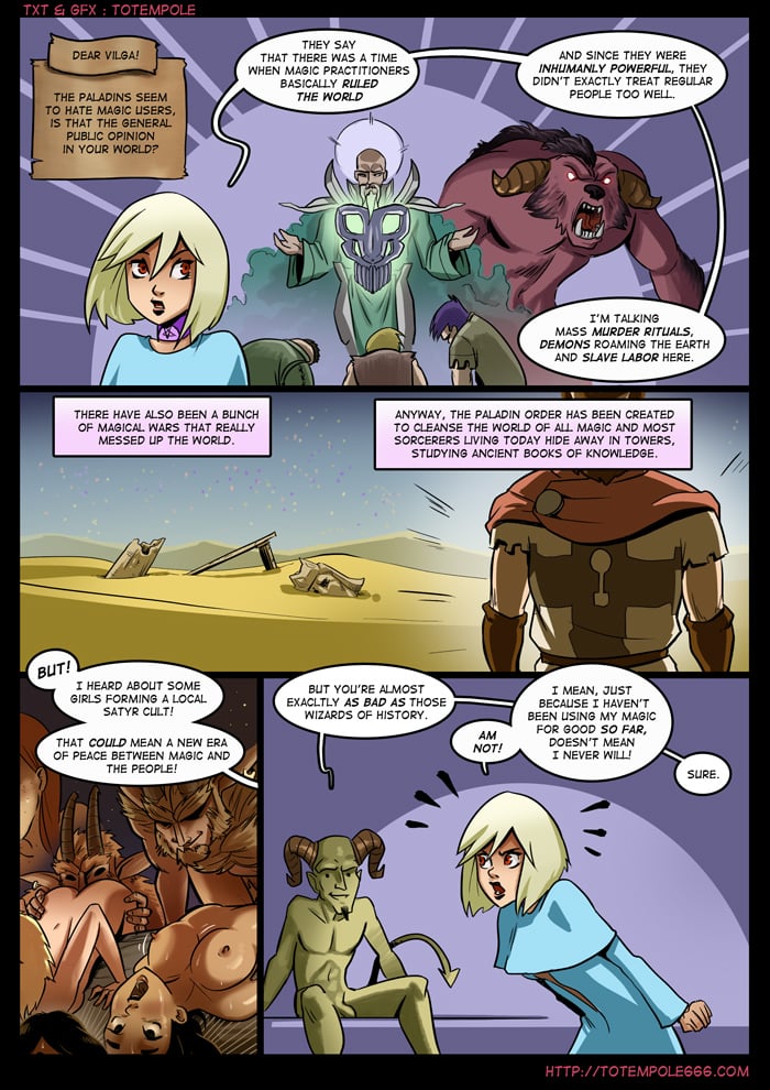 The Cummoner [Totempole] 0 . The Cummoner - Chapter 0 - Ask Vilga [Totempole] – page 8