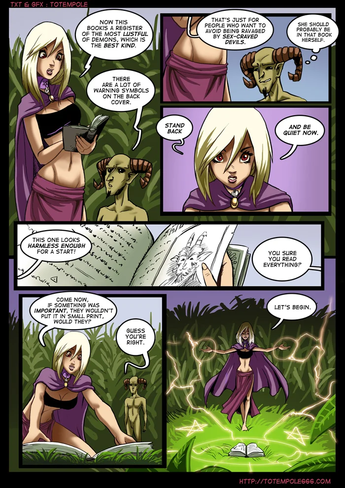 The Cummoner [Totempole] 4 . The Cummoner - Chapter 4 - Hard Lesson [Totempole] – page 5