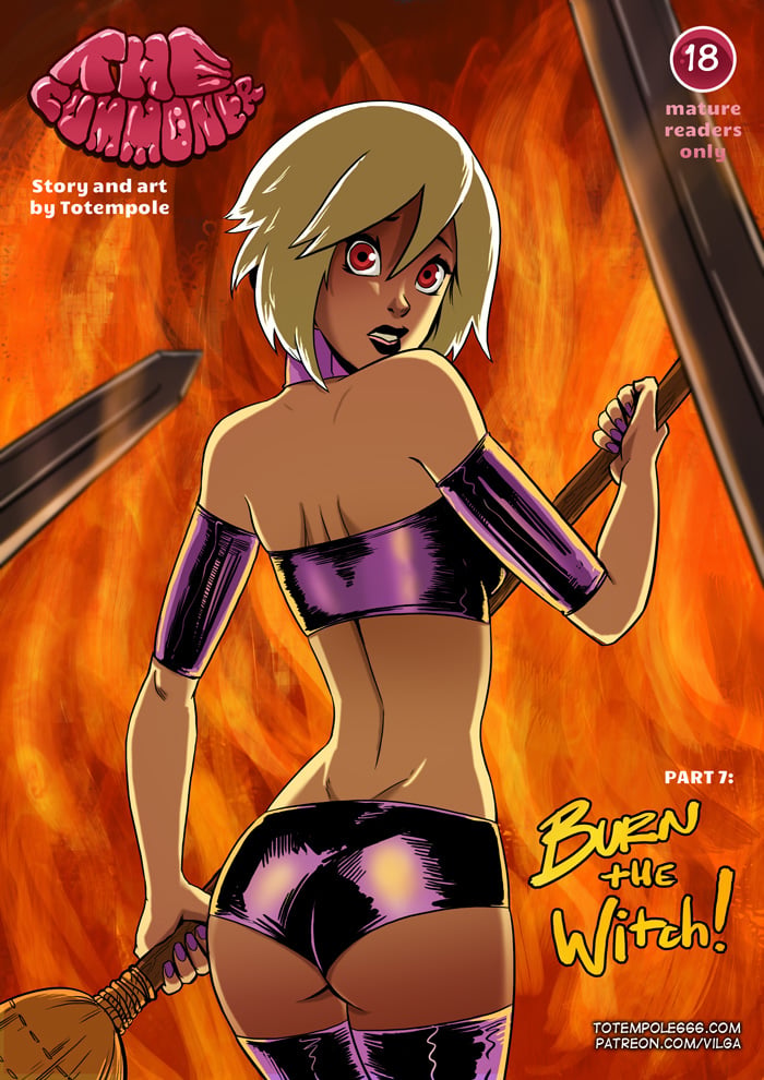 The Cummoner [Totempole] 7 . The Cummoner - Chapter 7 - Burn The Witch! [Totempole] – page 1