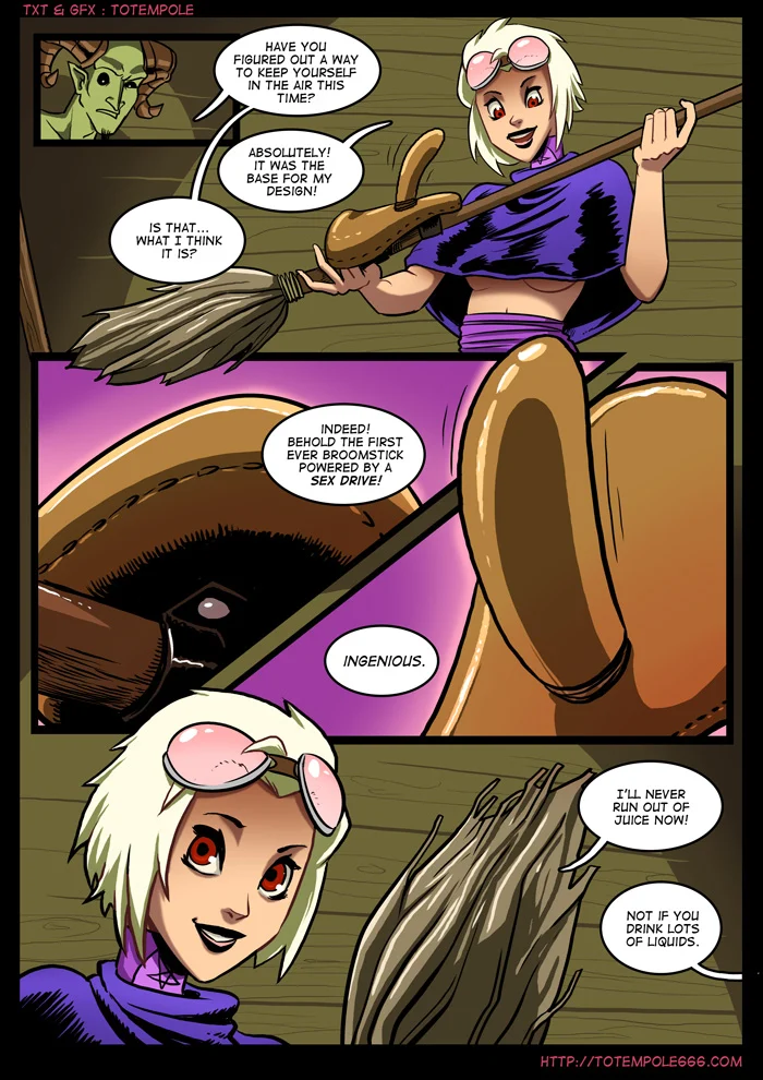 The Cummoner [Totempole] 7 . The Cummoner - Chapter 7 - Burn The Witch! [Totempole] – page 3