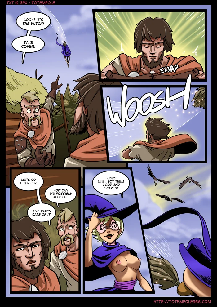 The Cummoner [Totempole] 7 . The Cummoner - Chapter 7 - Burn The Witch! [Totempole] – page 8