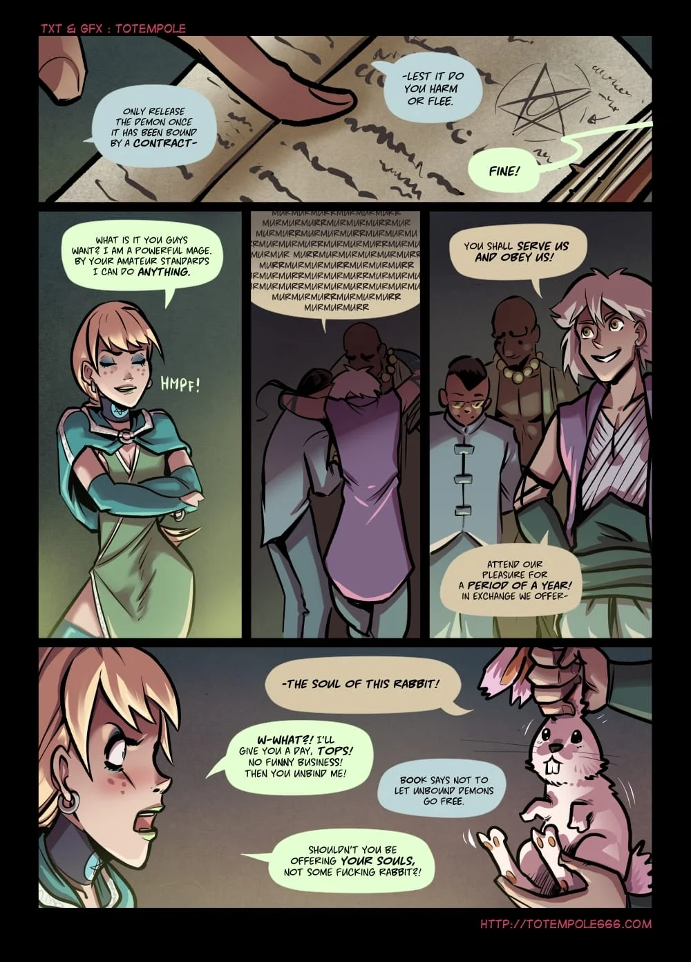 The Cummoner [Totempole] 28 . The Cummoner - Chapter 28 - Soul Bound Sorceress [Totempole] – page 19