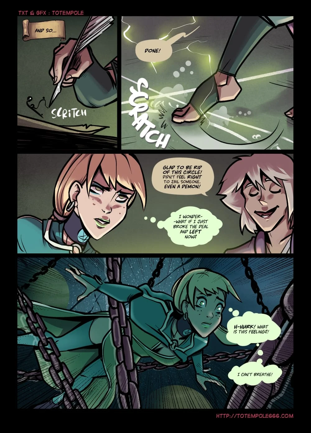 The Cummoner [Totempole] 28 . The Cummoner - Chapter 28 - Soul Bound Sorceress [Totempole] – page 21