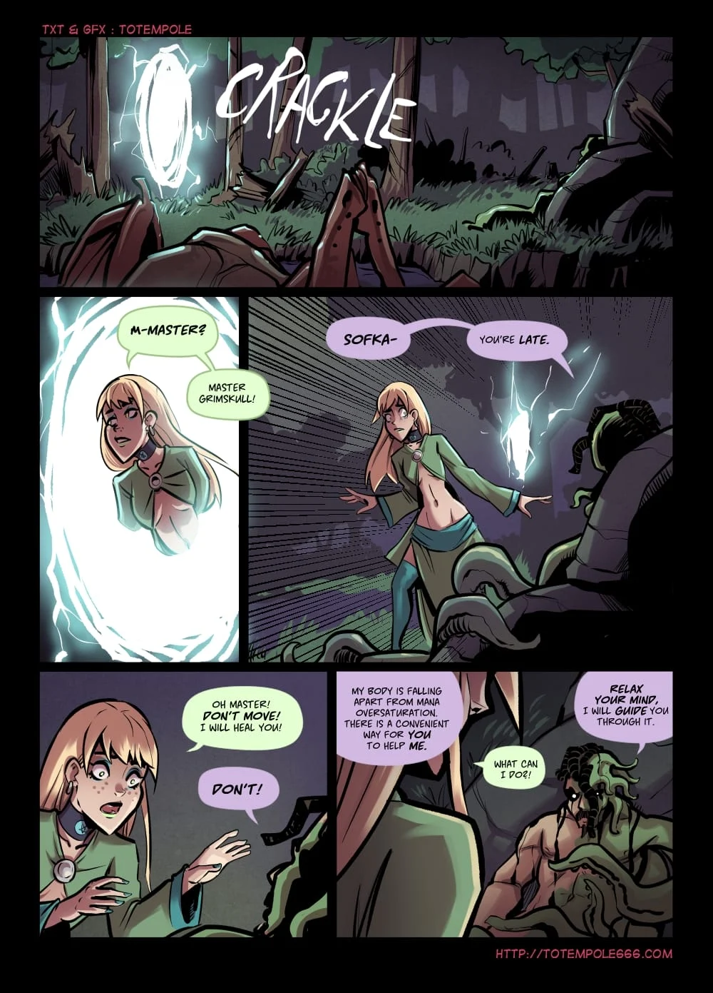 The Cummoner [Totempole] 28 . The Cummoner - Chapter 28 - Soul Bound Sorceress [Totempole] – page 46