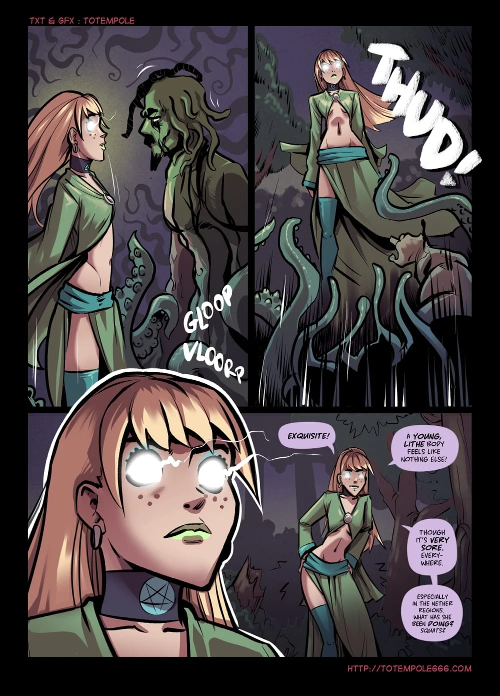 The Cummoner [Totempole] 28 . The Cummoner - Chapter 28 - Soul Bound Sorceress [Totempole] – page 48
