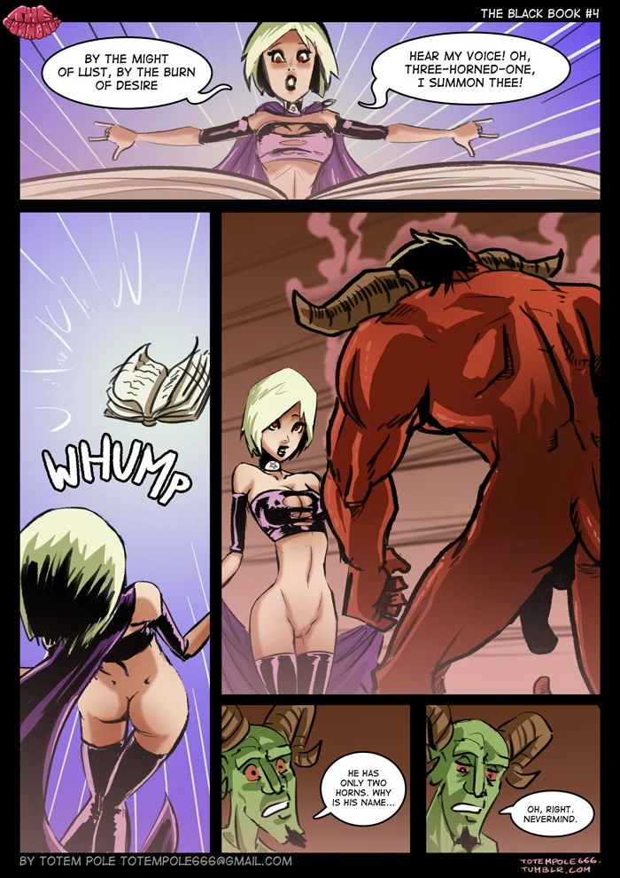 The Cummoner [Totempole] 1.5 . The Cummoner - Chapter 1.5 - Side Story #1 The Black Book [Totempole] – page 5