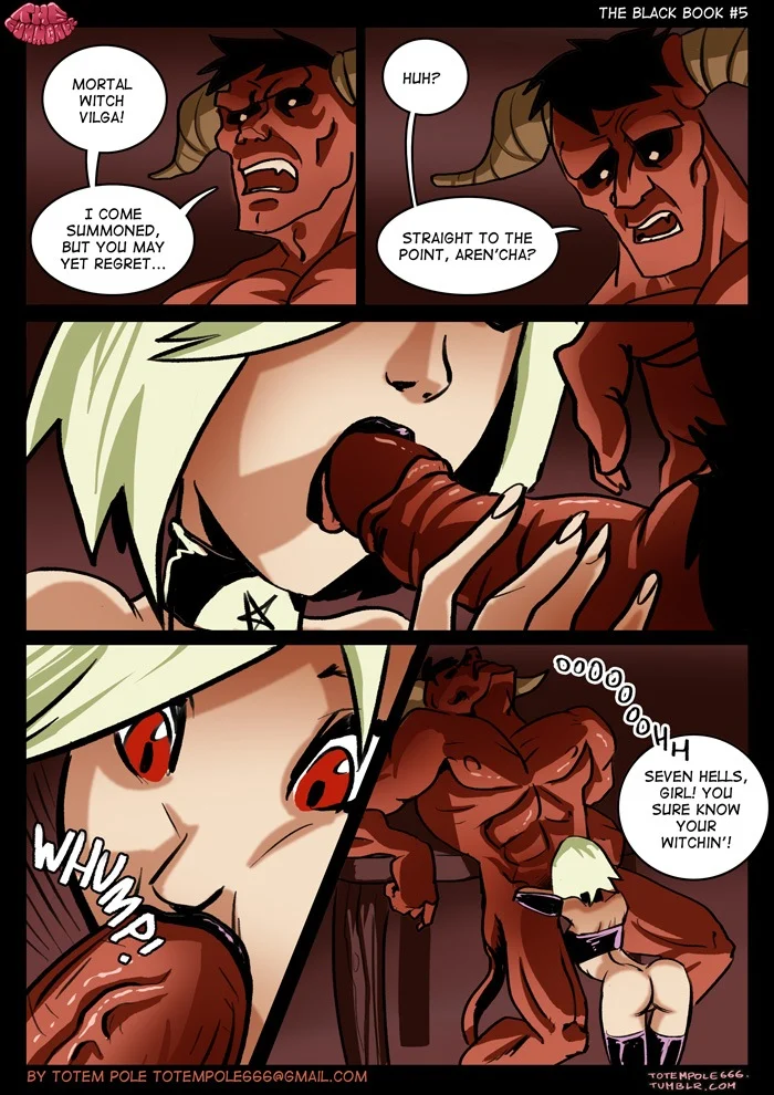 The Cummoner [Totempole] 1.5 . The Cummoner - Chapter 1.5 - Side Story #1 The Black Book [Totempole] – page 6