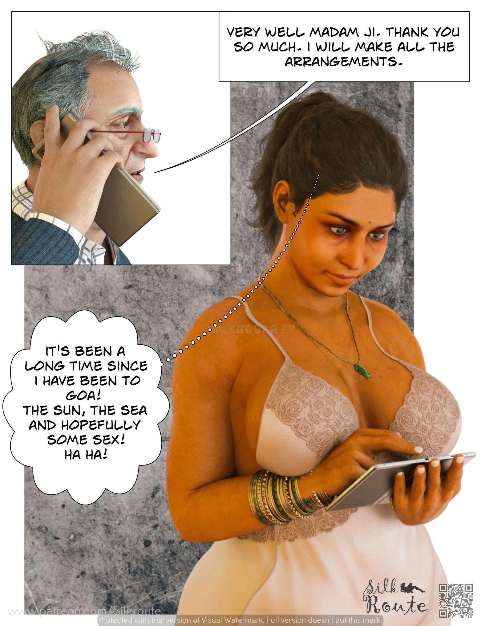 Rani Aunty [Silk Route] 3.1 . Rani Aunty - The V - 1 - Chapter 3.2 [Silk Route] – page 4