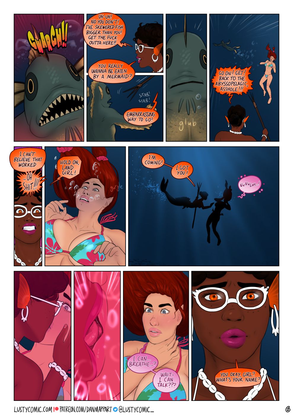 Lusty In Fantastic Breasts [Dan Mapplethorpe] 4 . Lusty And The Mermaid - Chapter 4 [Dan Mapplethorpe] – page 6