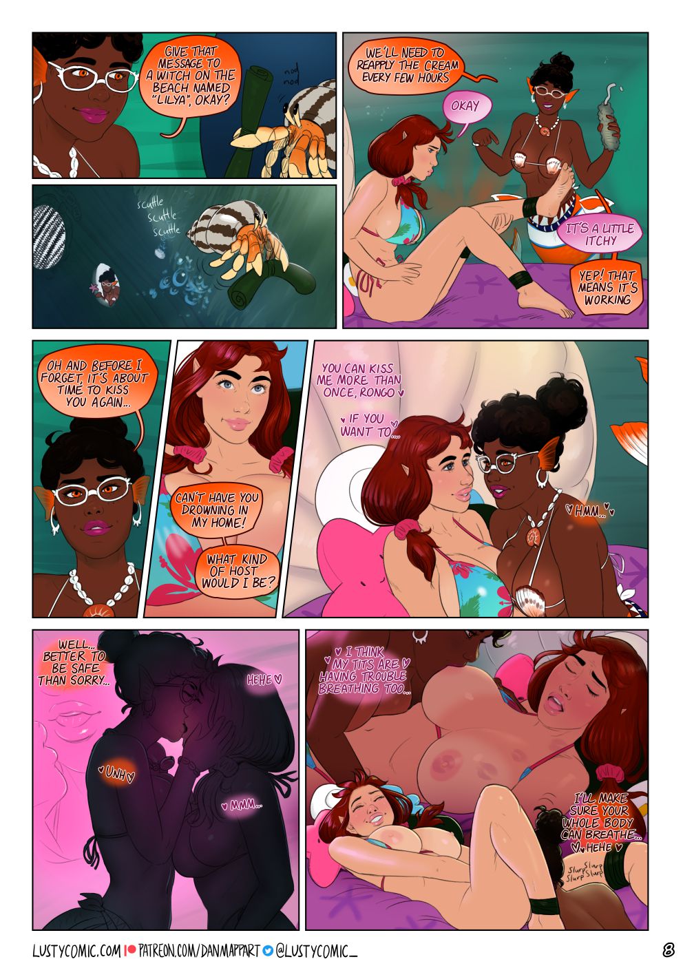Lusty In Fantastic Breasts [Dan Mapplethorpe] 4 . Lusty And The Mermaid - Chapter 4 [Dan Mapplethorpe] – page 8