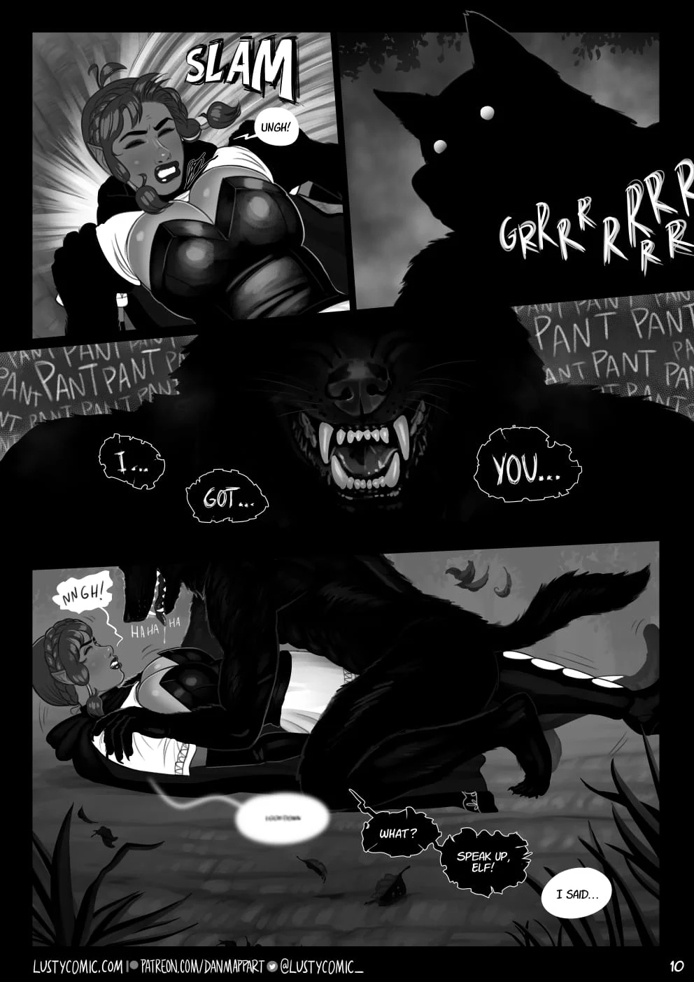 Lusty In Fantastic Breasts [Dan Mapplethorpe] 5 . Lusty And The Big Bad Werewolf - Chapter 5 [Dan Mapplethorpe] – page 10