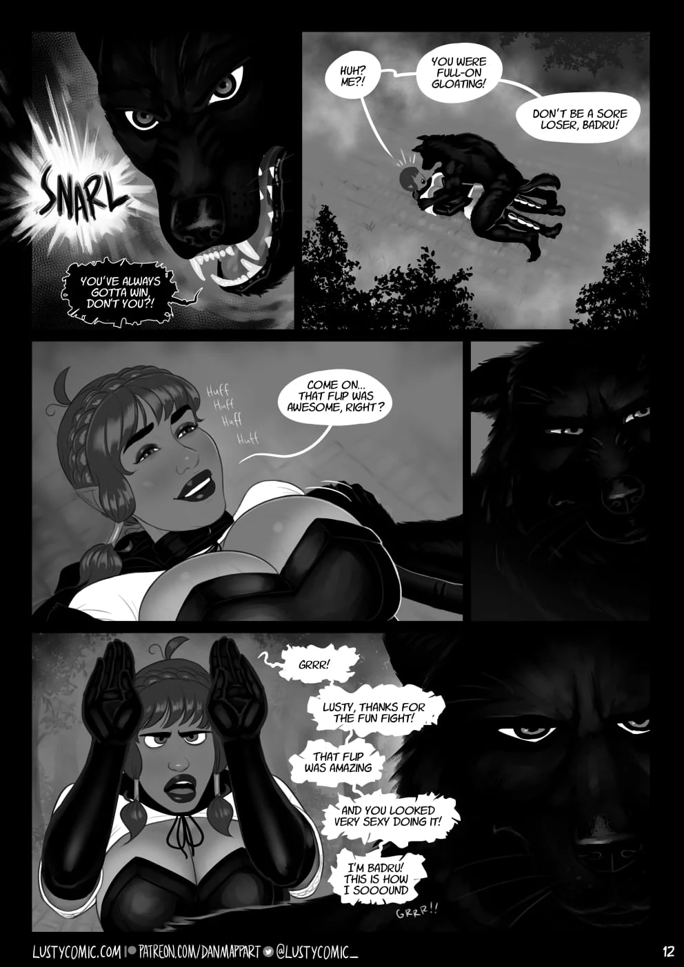 Lusty In Fantastic Breasts [Dan Mapplethorpe] 5 . Lusty And The Big Bad Werewolf - Chapter 5 [Dan Mapplethorpe] – page 12