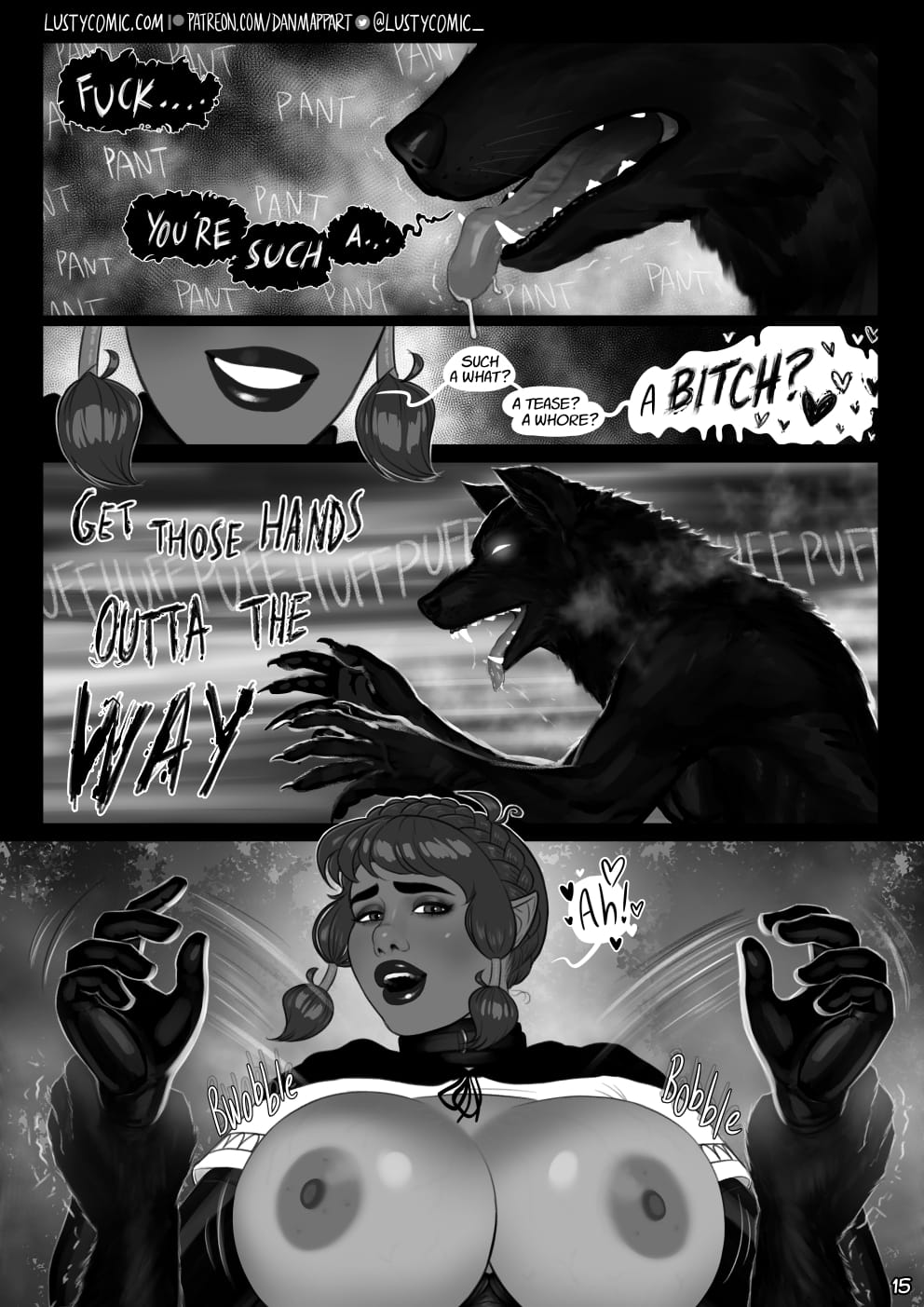 Lusty In Fantastic Breasts [Dan Mapplethorpe] 5 . Lusty And The Big Bad Werewolf - Chapter 5 [Dan Mapplethorpe] – page 15