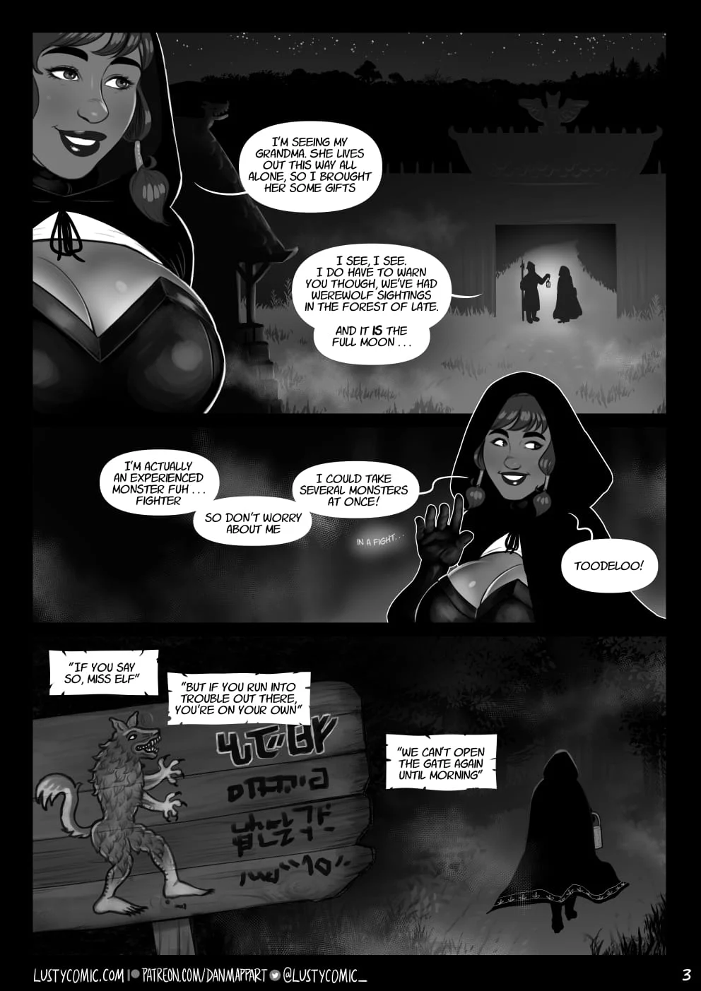 Lusty In Fantastic Breasts [Dan Mapplethorpe] 5 . Lusty And The Big Bad Werewolf - Chapter 5 [Dan Mapplethorpe] – page 3