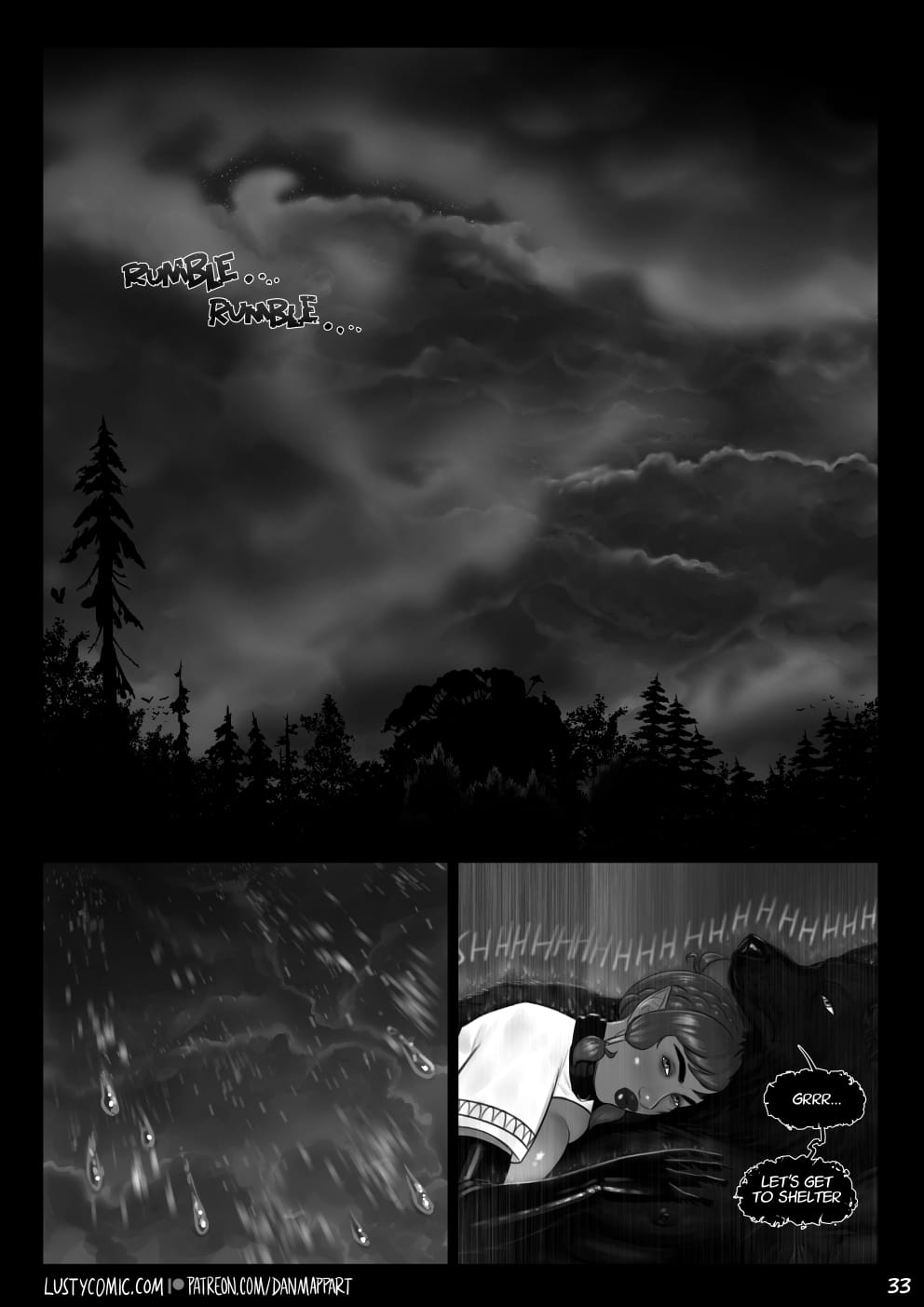 Lusty In Fantastic Breasts [Dan Mapplethorpe] 5 . Lusty And The Big Bad Werewolf - Chapter 5 [Dan Mapplethorpe] – page 33