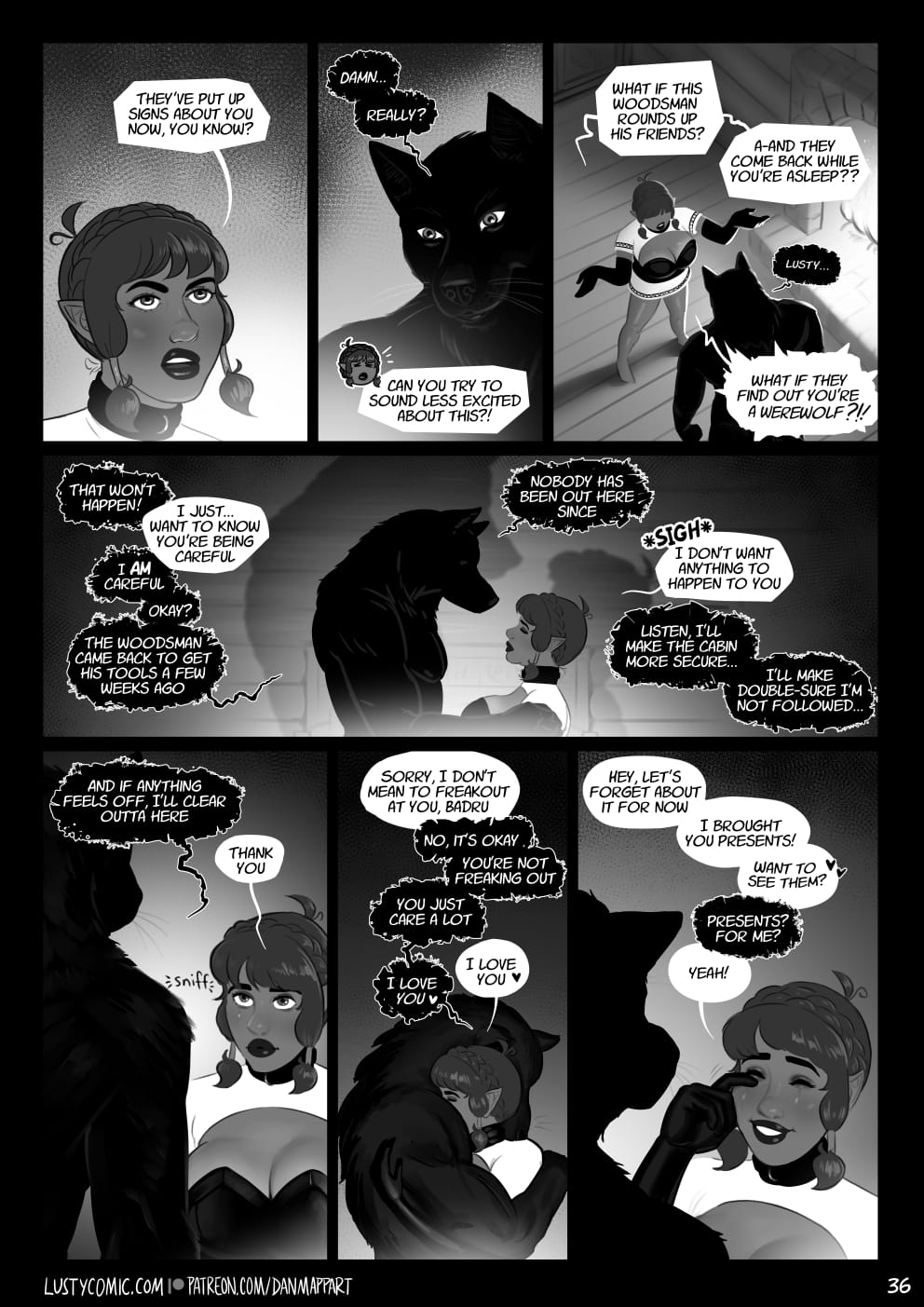 Lusty In Fantastic Breasts [Dan Mapplethorpe] 5 . Lusty And The Big Bad Werewolf - Chapter 5 [Dan Mapplethorpe] – page 36
