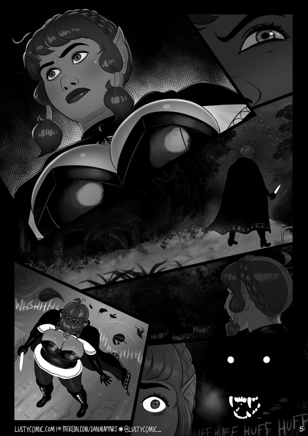 Lusty In Fantastic Breasts [Dan Mapplethorpe] 5 . Lusty And The Big Bad Werewolf - Chapter 5 [Dan Mapplethorpe] – page 5
