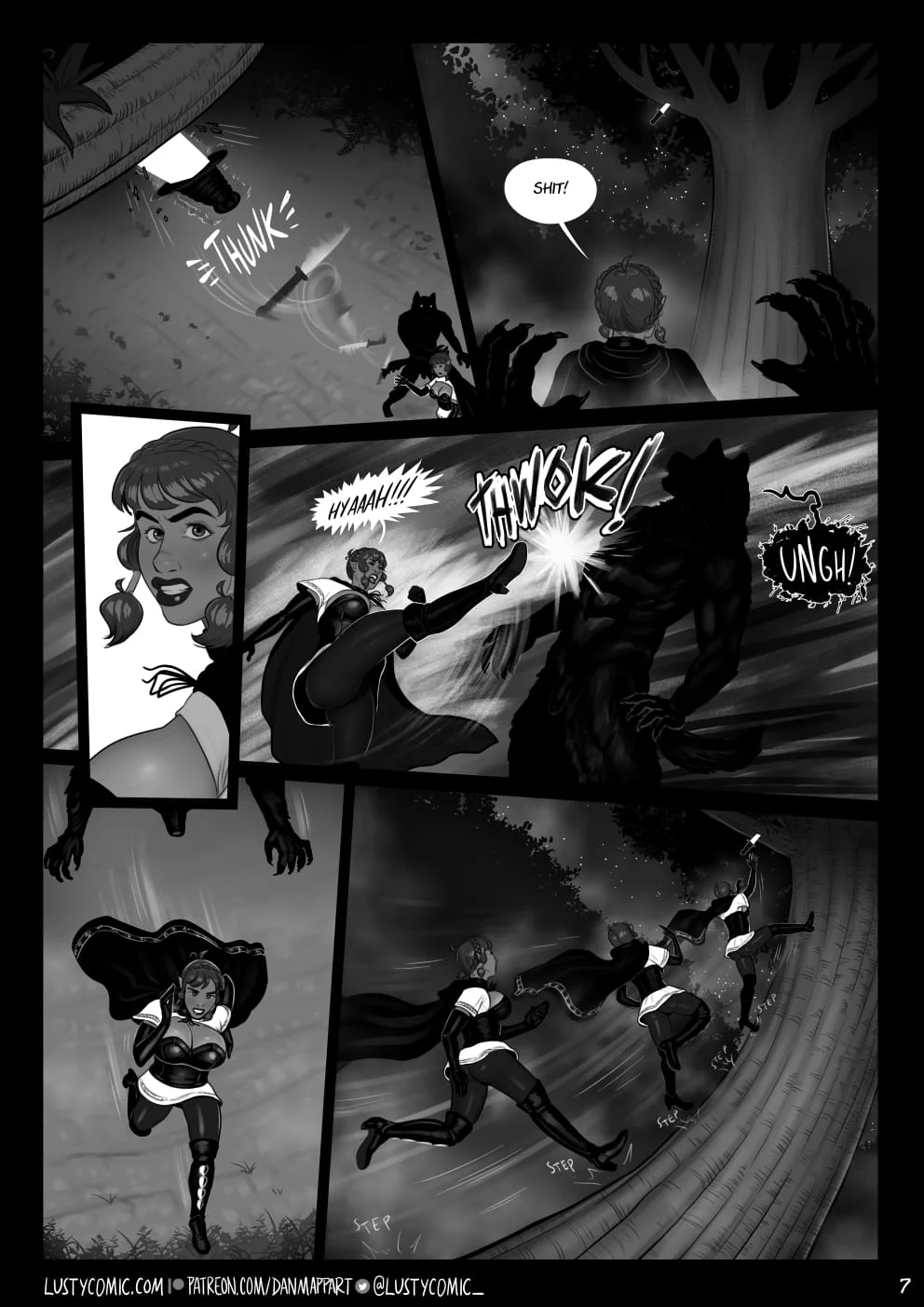 Lusty In Fantastic Breasts [Dan Mapplethorpe] 5 . Lusty And The Big Bad Werewolf - Chapter 5 [Dan Mapplethorpe] – page 7