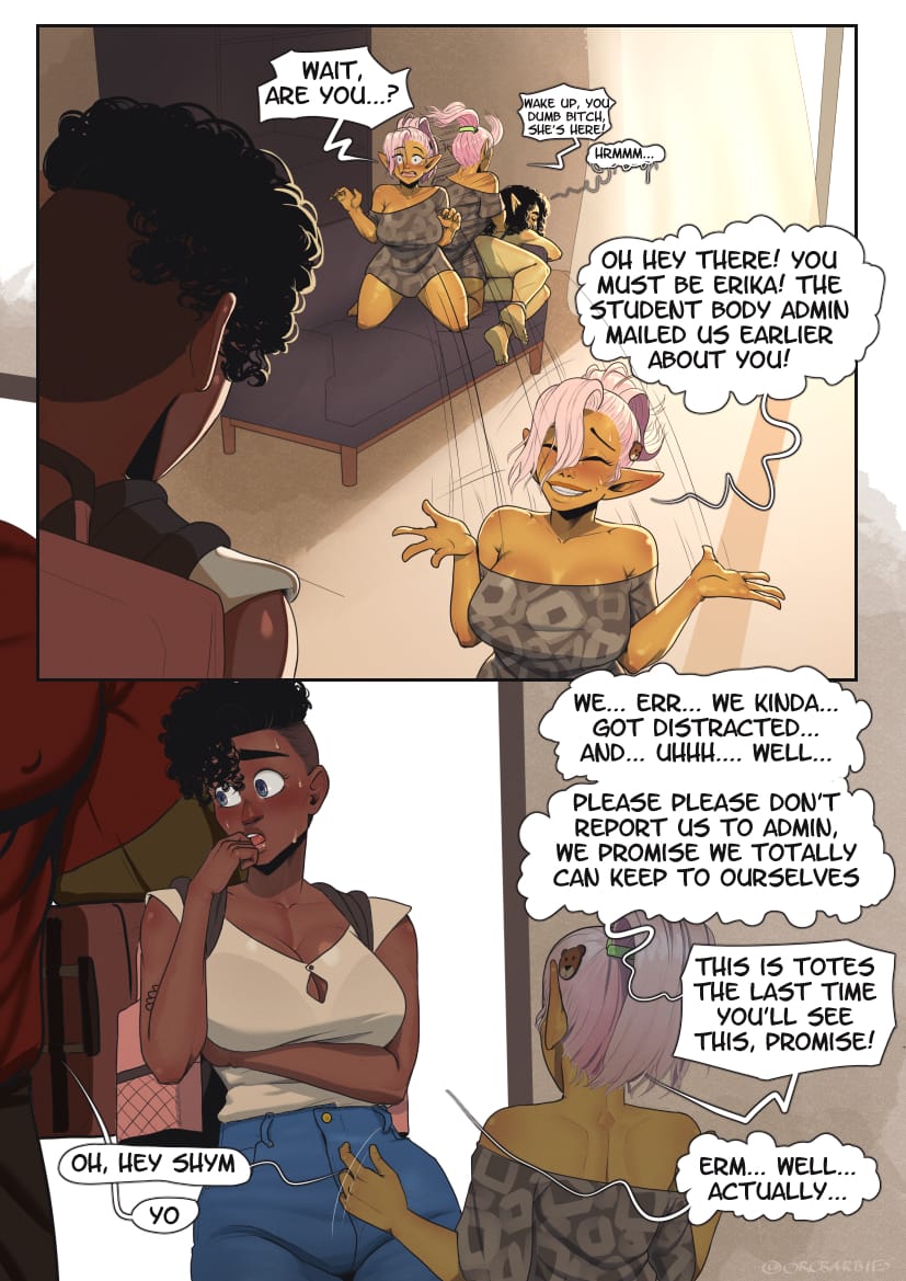 A Special Gobbo College Comic [OrcBarbies] 1 . A Special Gobbo College Comic - Erika's First Day - Chapter 1 [OrcBarbies] – page 10