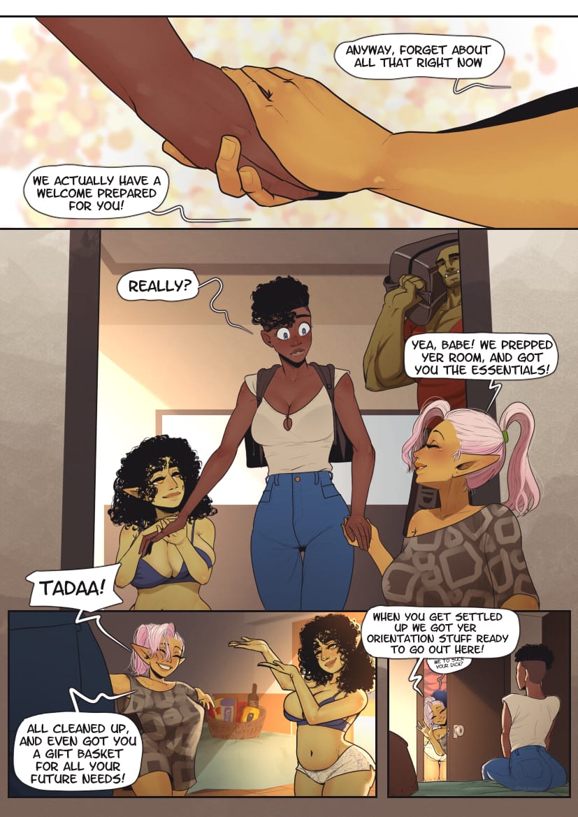 A Special Gobbo College Comic [OrcBarbies] 1 . A Special Gobbo College Comic - Erika's First Day - Chapter 1 [OrcBarbies] – page 12
