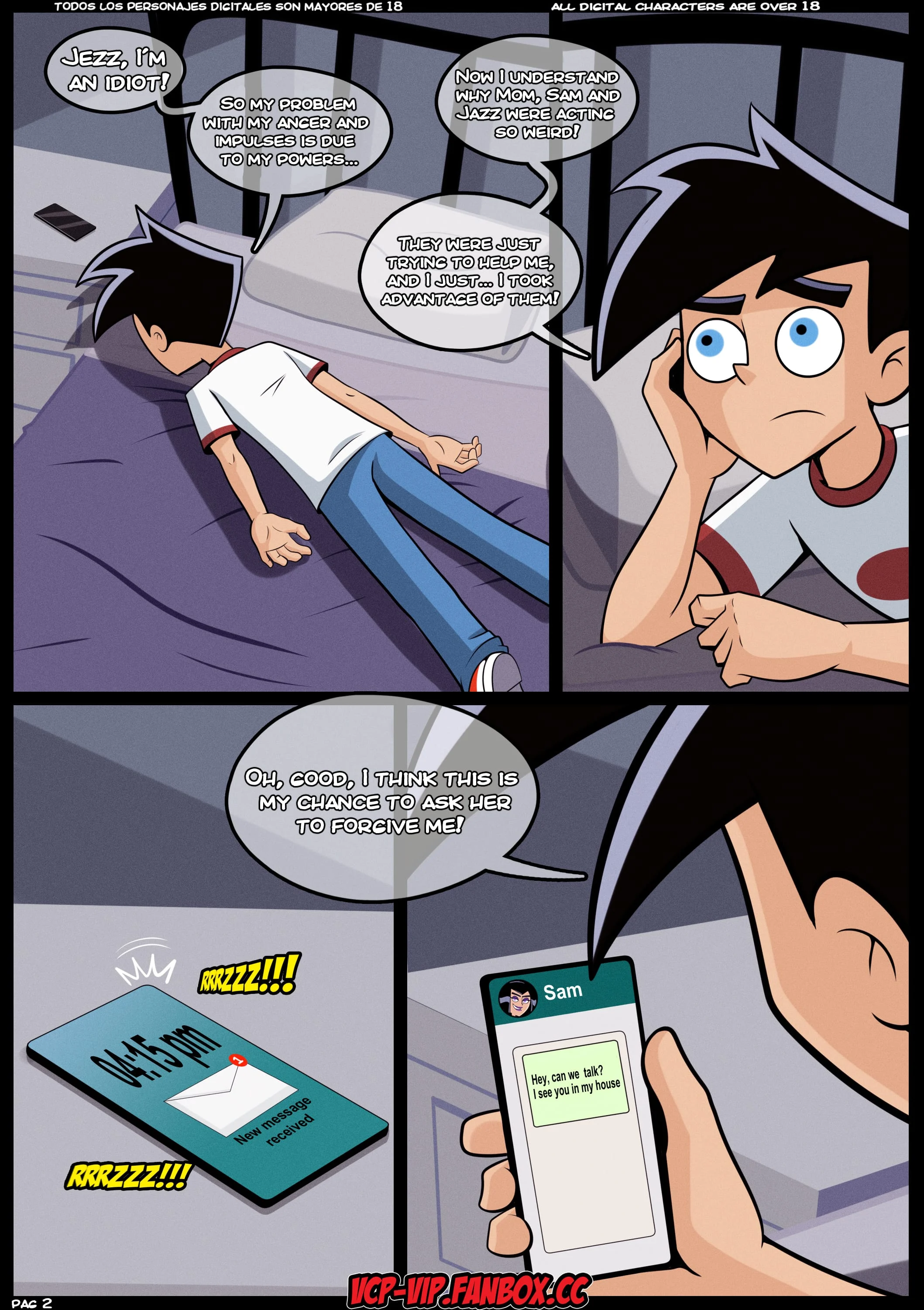Ghost Puberty (Danny Phantom) [Milky Bunny] 4 . Ghost Puberty - Chapter 4 (Danny Phantom) [Croc] – page 3