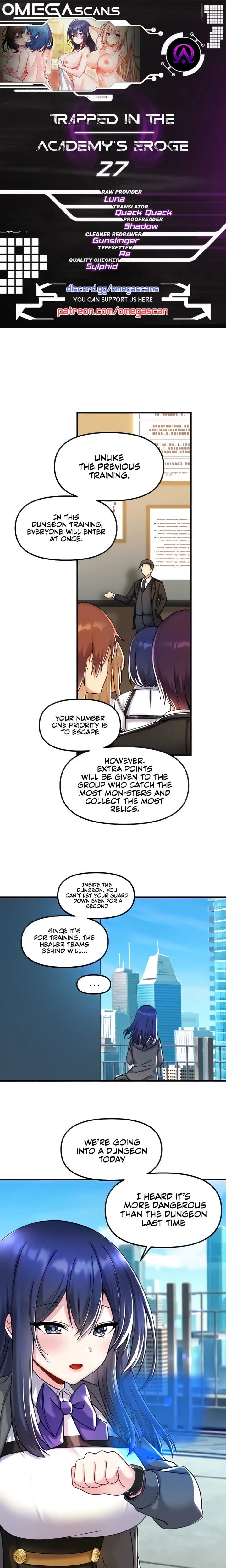 Trapped in a Hentai Game Academy Chapter 27 – page 1