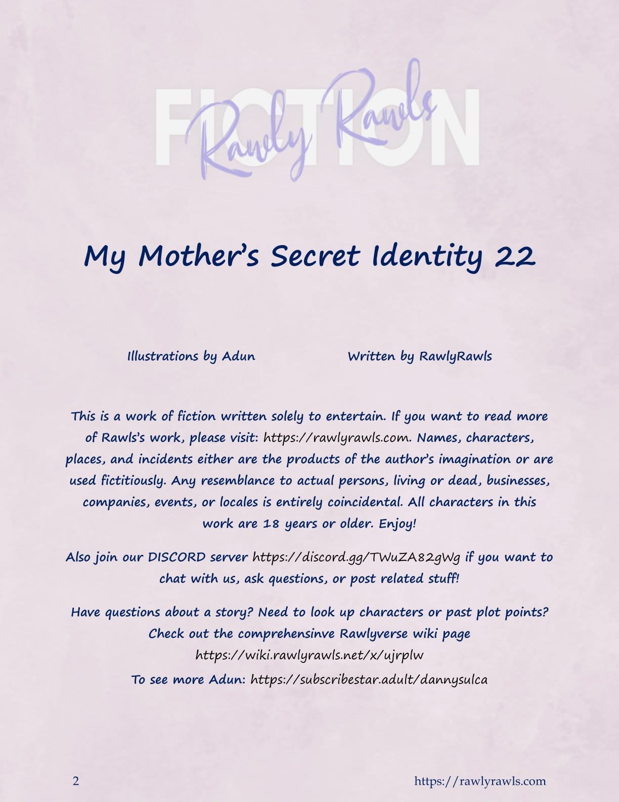 My Mother's Secret Identity [Adun | Danny Sulca , RawlyRawls] 22 . My Mother's Secret Identity - Chapter 22 [Adun , RawlyRawls] – page 2
