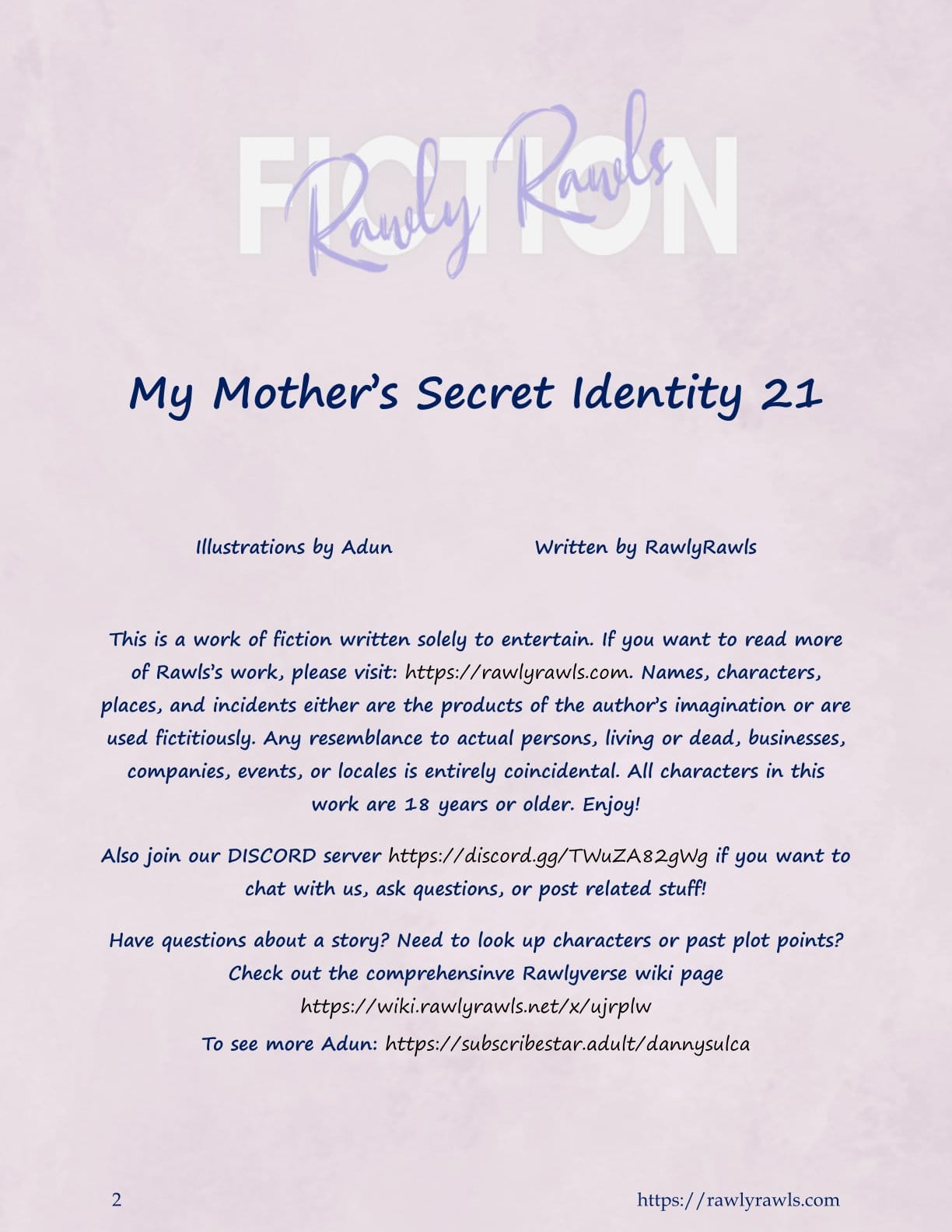 My Mother's Secret Identity [Adun | Danny Sulca , RawlyRawls] 21 . My Mother's Secret Identity - Chapter 21 [Adun , RawlyRawls] – page 2