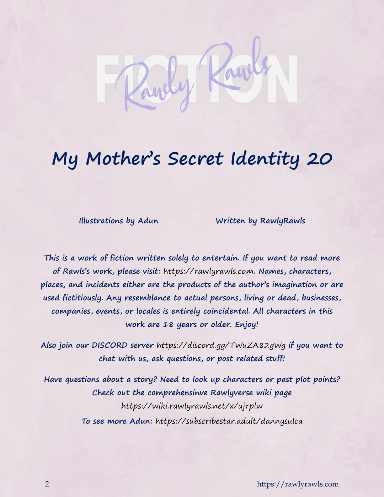 My Mother's Secret Identity [Adun | Danny Sulca , RawlyRawls] 20 . My Mother's Secret Identity - Chapter 20 [Adun , RawlyRawls] – page 2
