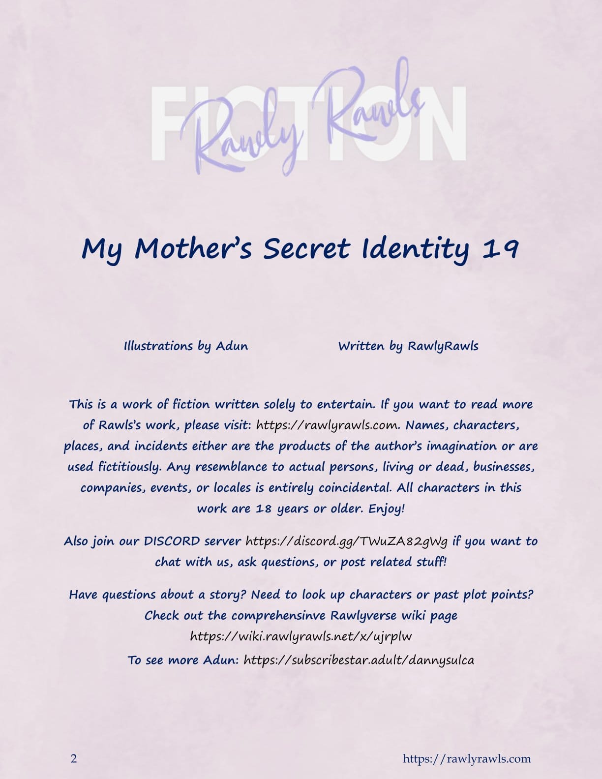 My Mother's Secret Identity [Adun | Danny Sulca , RawlyRawls] 19 . My Mother's Secret Identity - Chapter 19 [Adun , RawlyRawls] – page 2