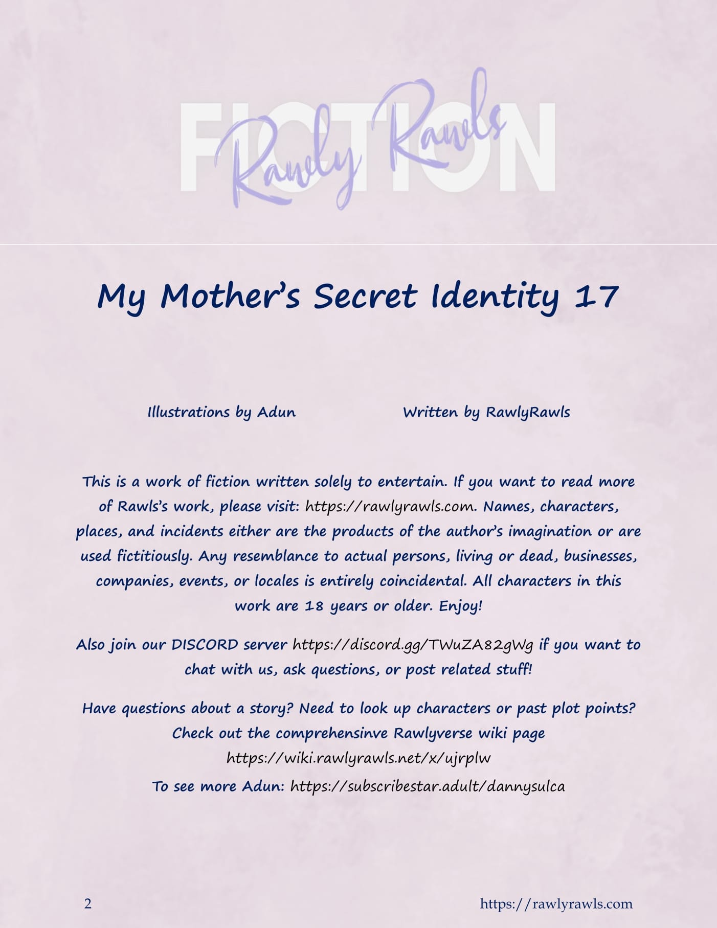My Mother's Secret Identity [Adun | Danny Sulca , RawlyRawls] 17 . My Mother's Secret Identity - Chapter 17 [Adun , RawlyRawls] – page 2